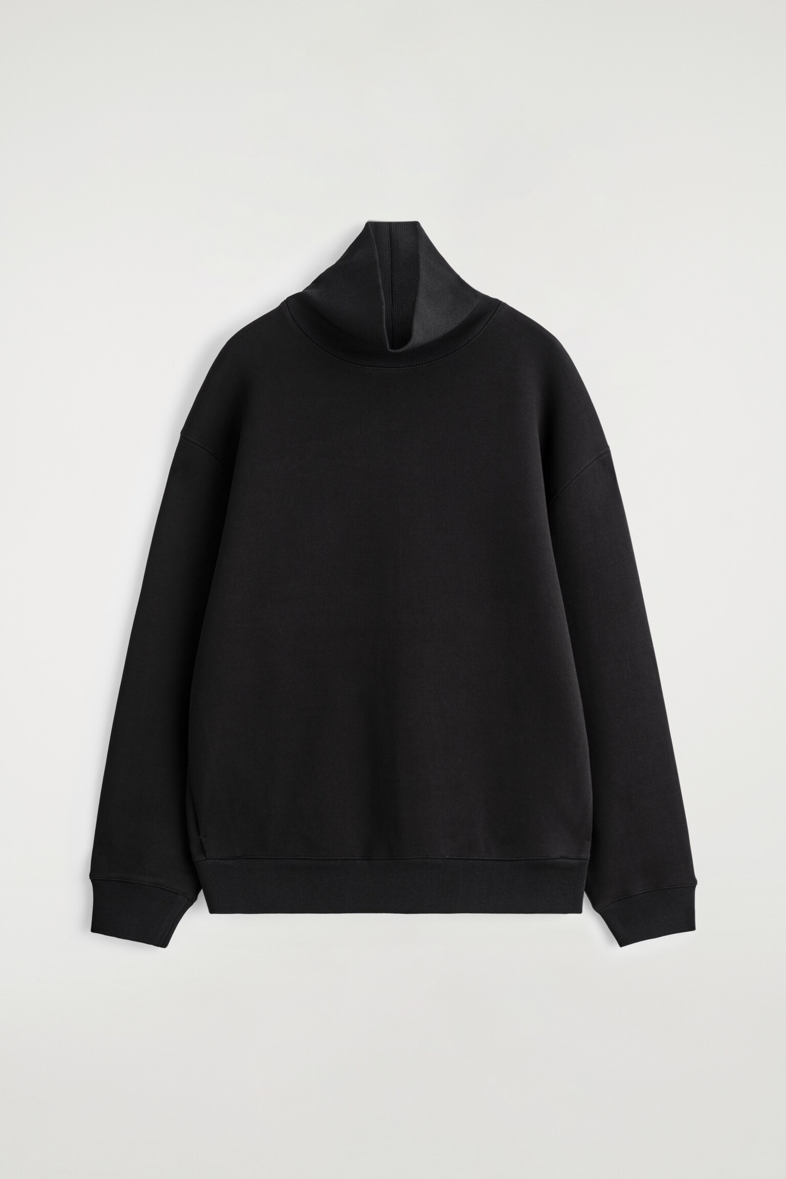 SCUBA FUNNEL-NECK SWEATSHIRT - BLACK - 2