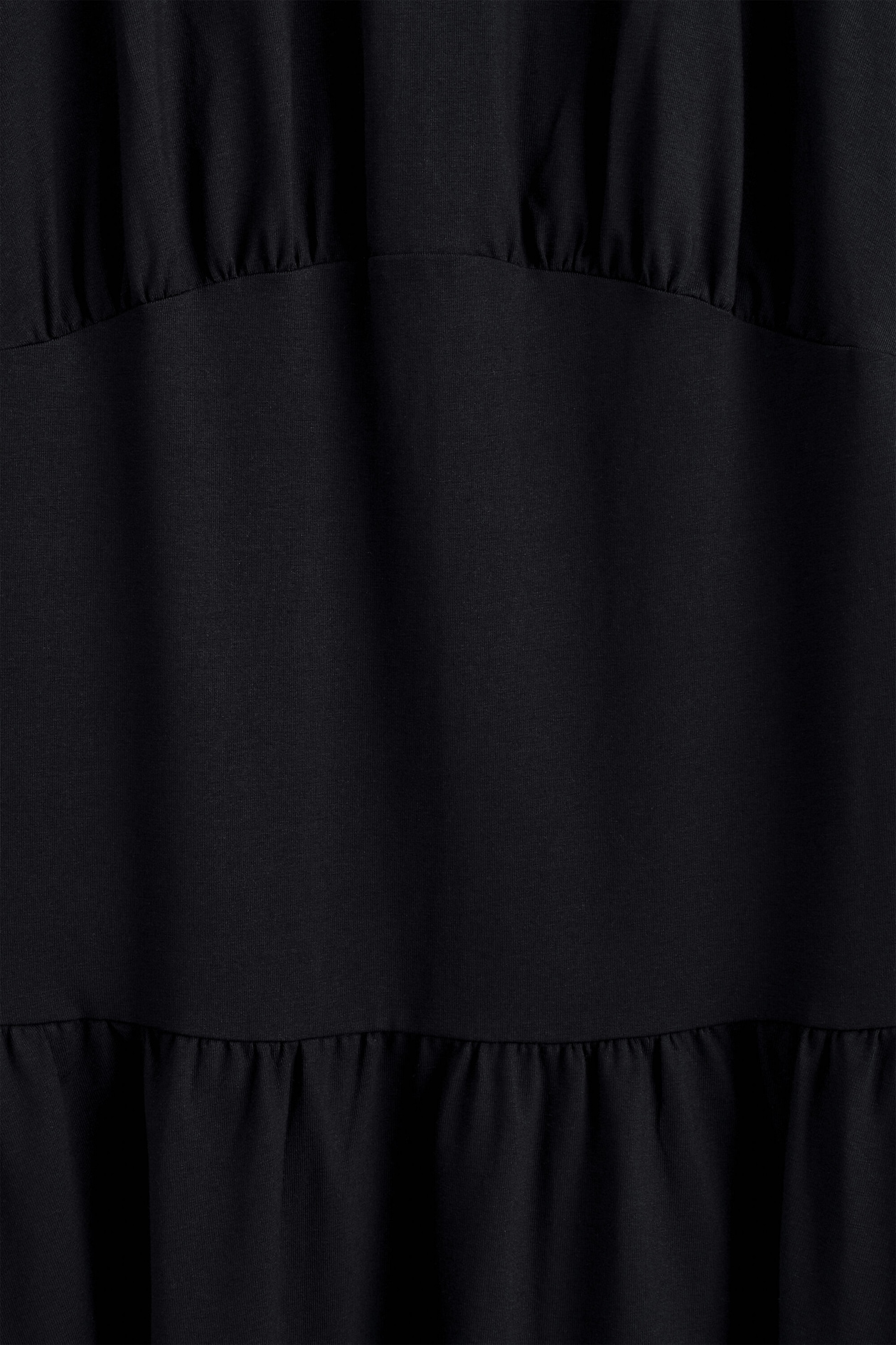 cos black dress midi COS Women's Waisted Midi Dress in Black | Cotton
