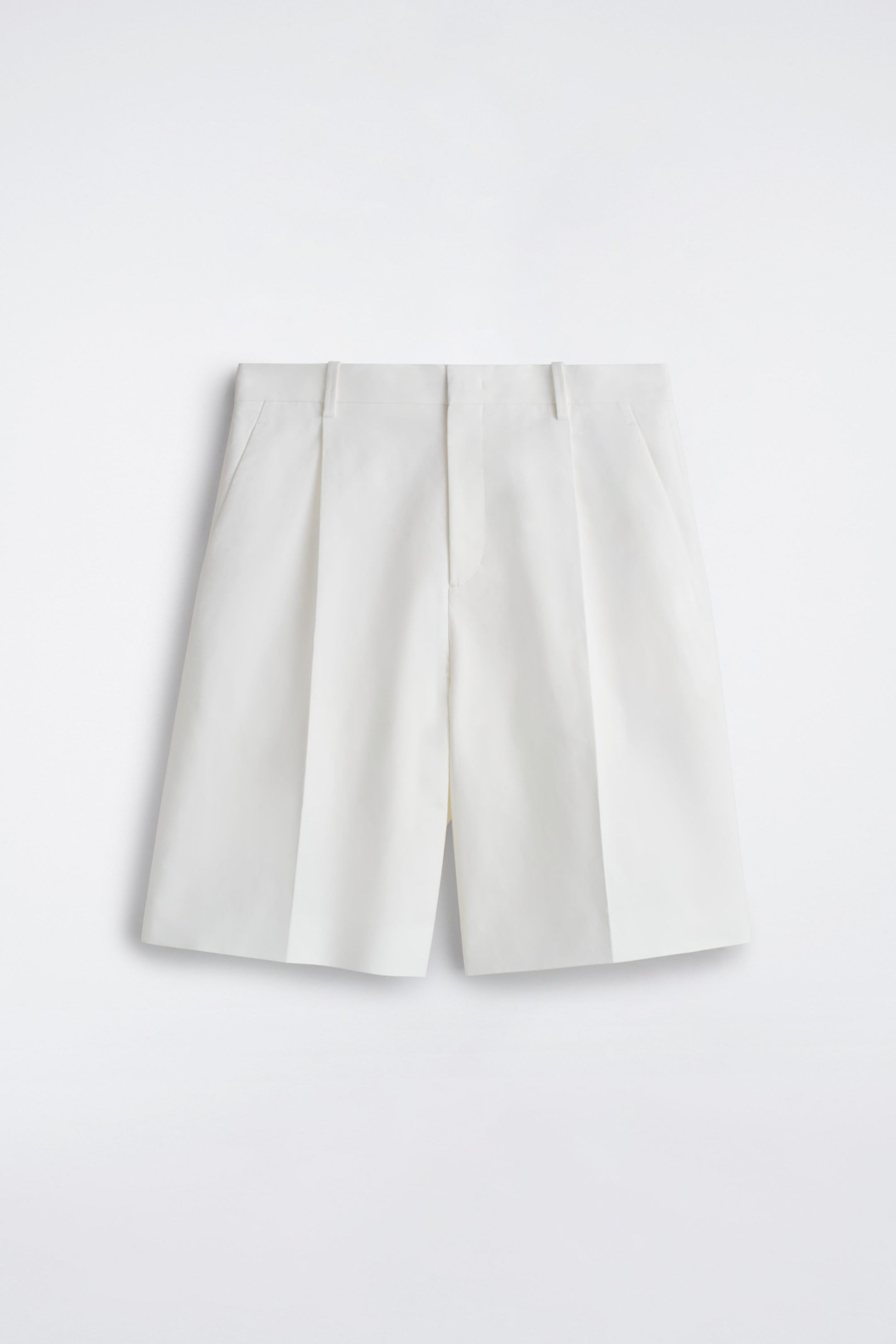 TAILORED COTTON-POPLIN SHORTS