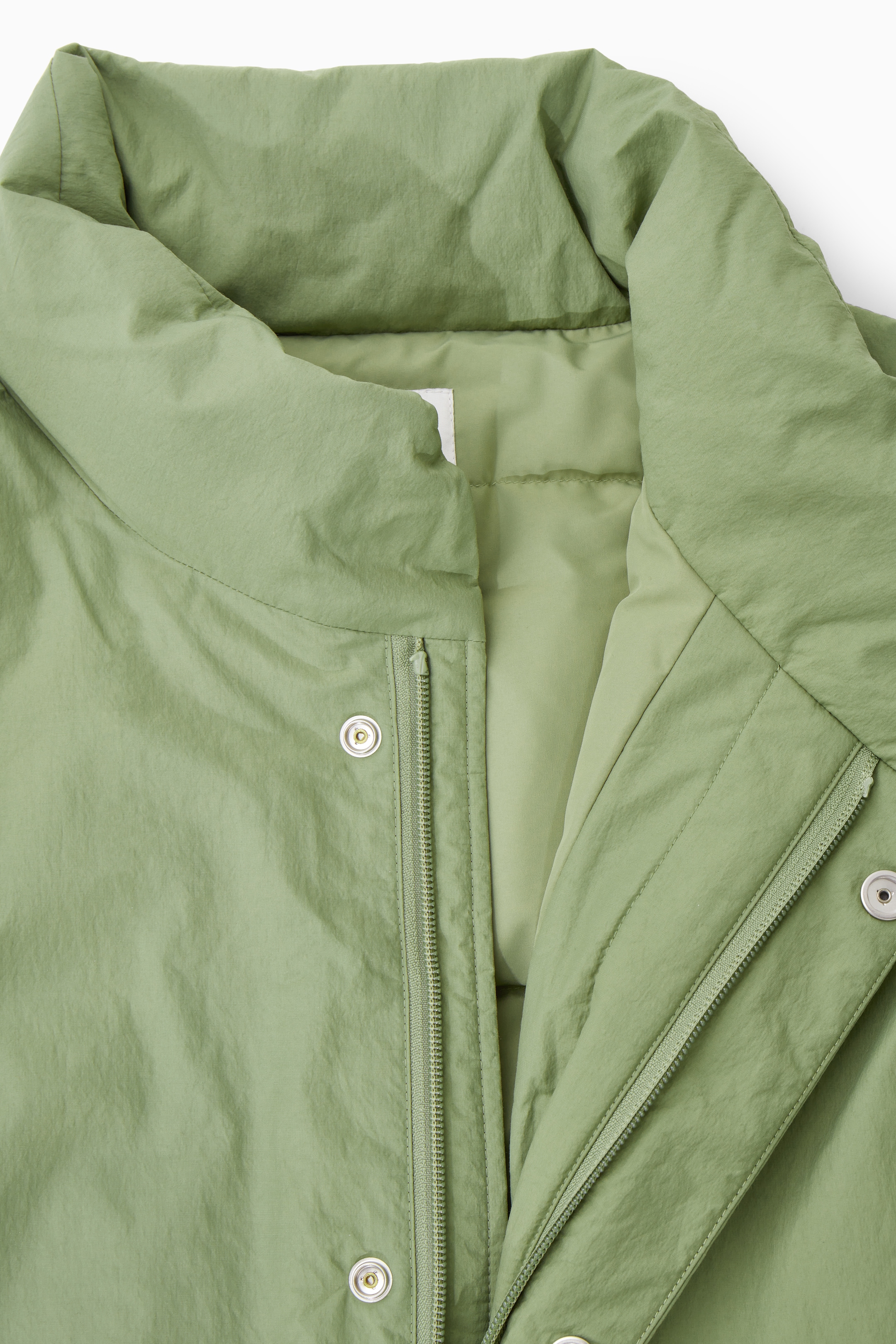 Agrandir l'image: VESTE MATELASSÉE COL MAGNÉTIQUE - VERT KAKI - HOMME | H&M CH 4