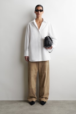 TAILORED COTTON SHIRT — WHITE 6