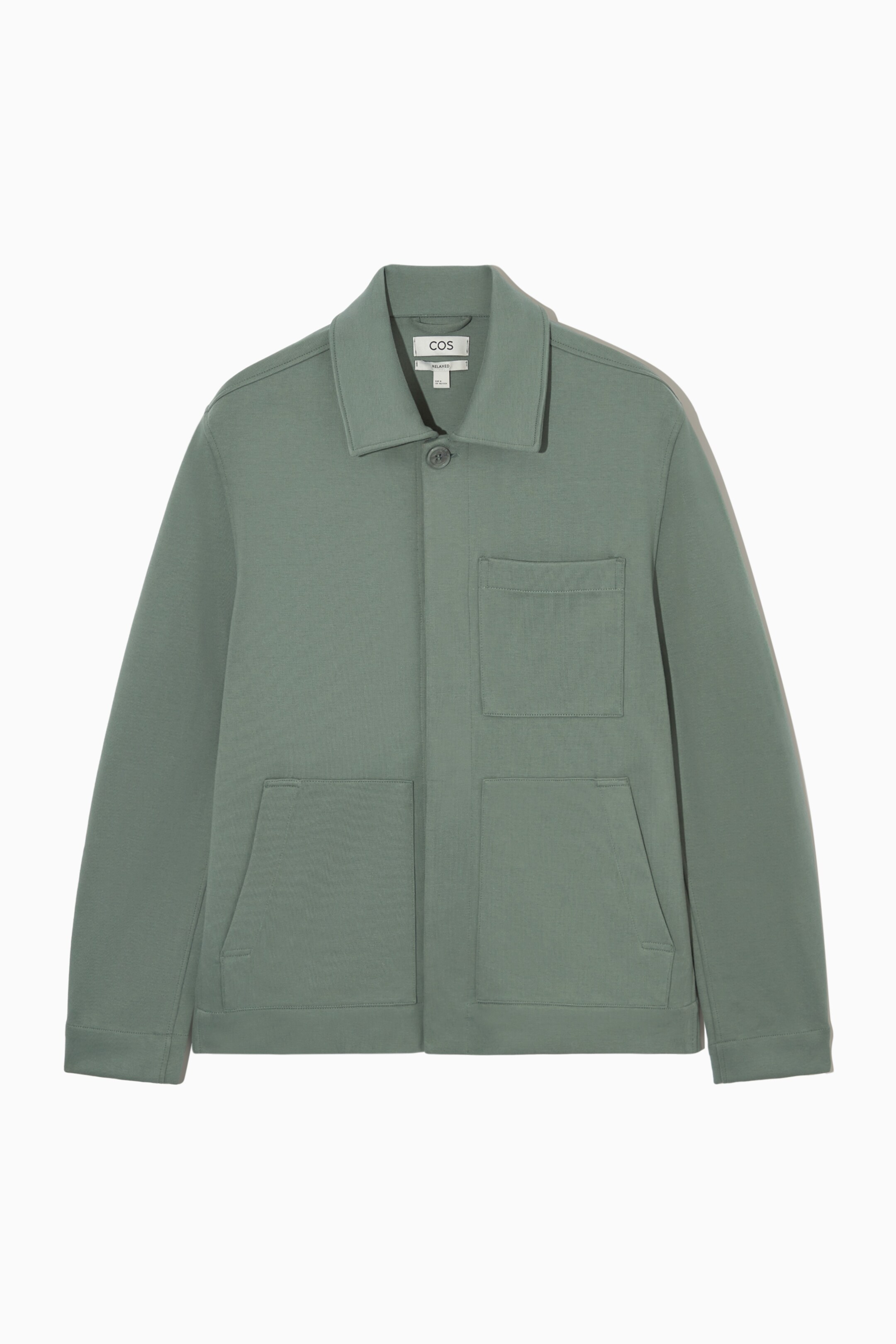 View larger image: MINIMAL JERSEY JACKET - GREEN - Men | H&M GB 1