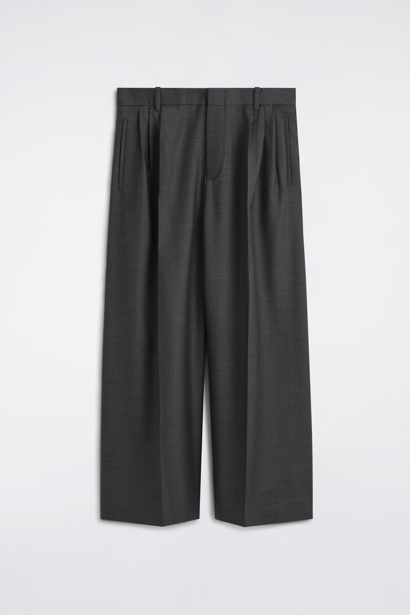 Pleated Relaxed-Fit Wide-Leg Pants