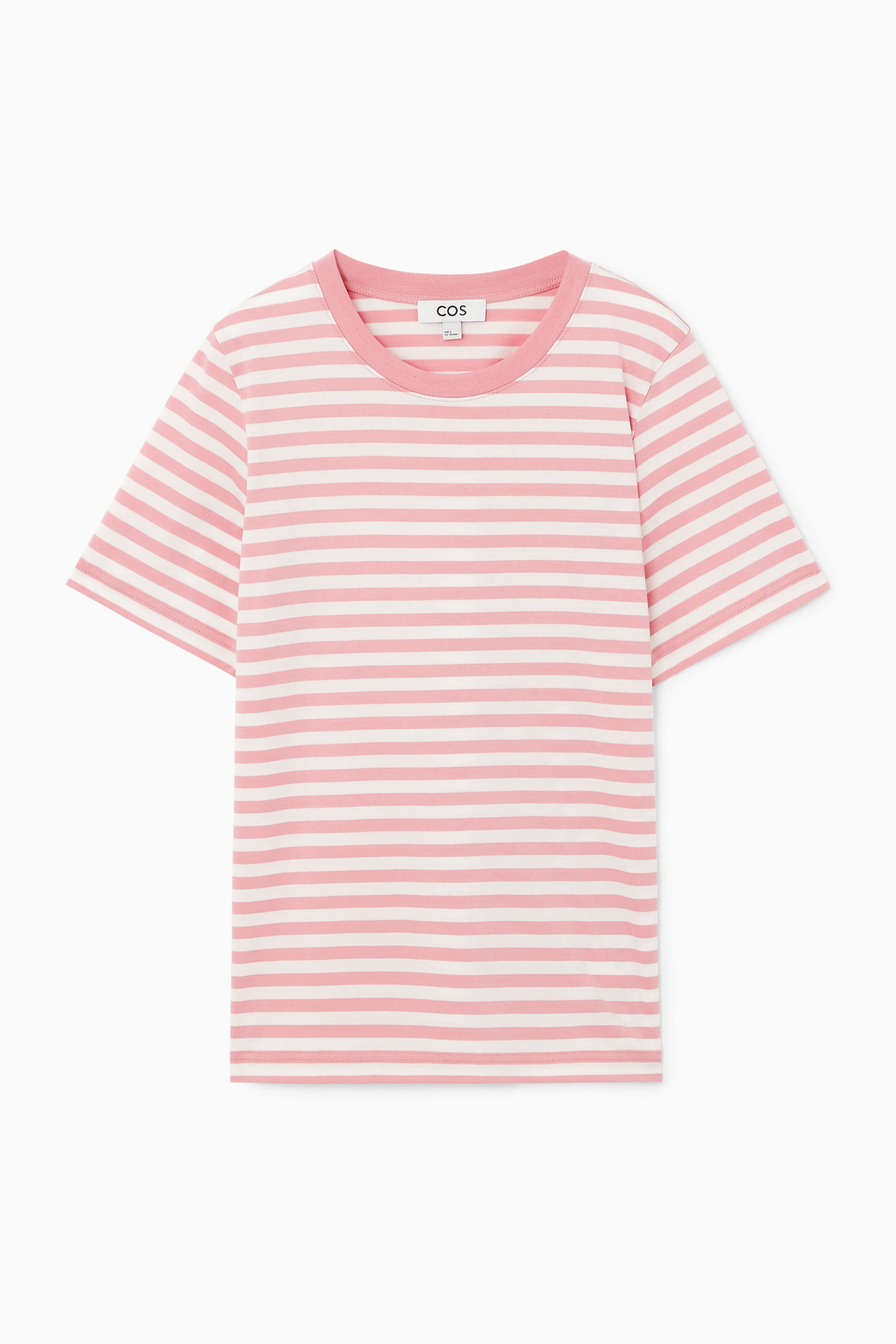 24/7 REGULAR T-SHIRT - PINK / STRIPED | COS