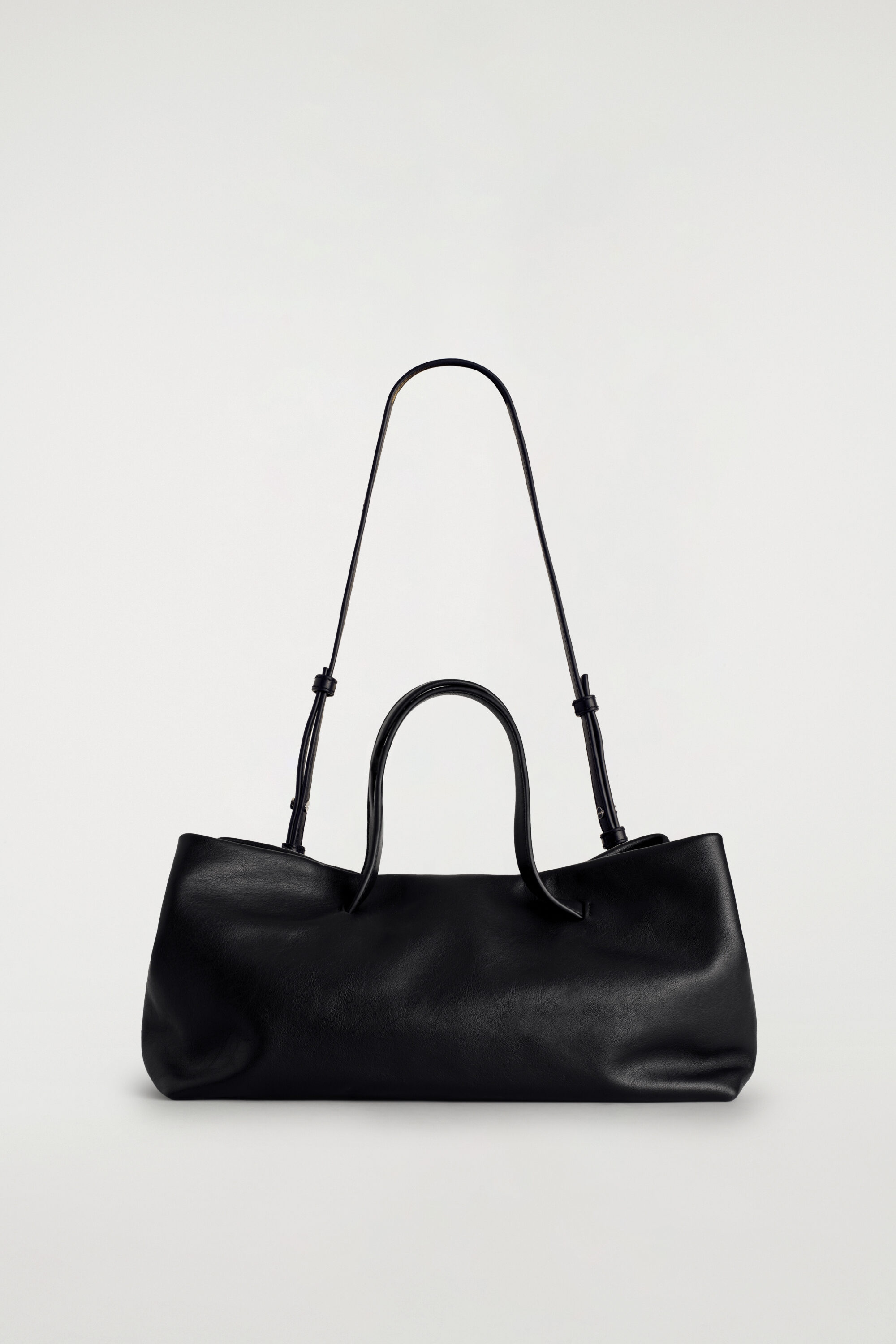 BATEAU TOTE BAG - LEATHER - BLACK | COS US