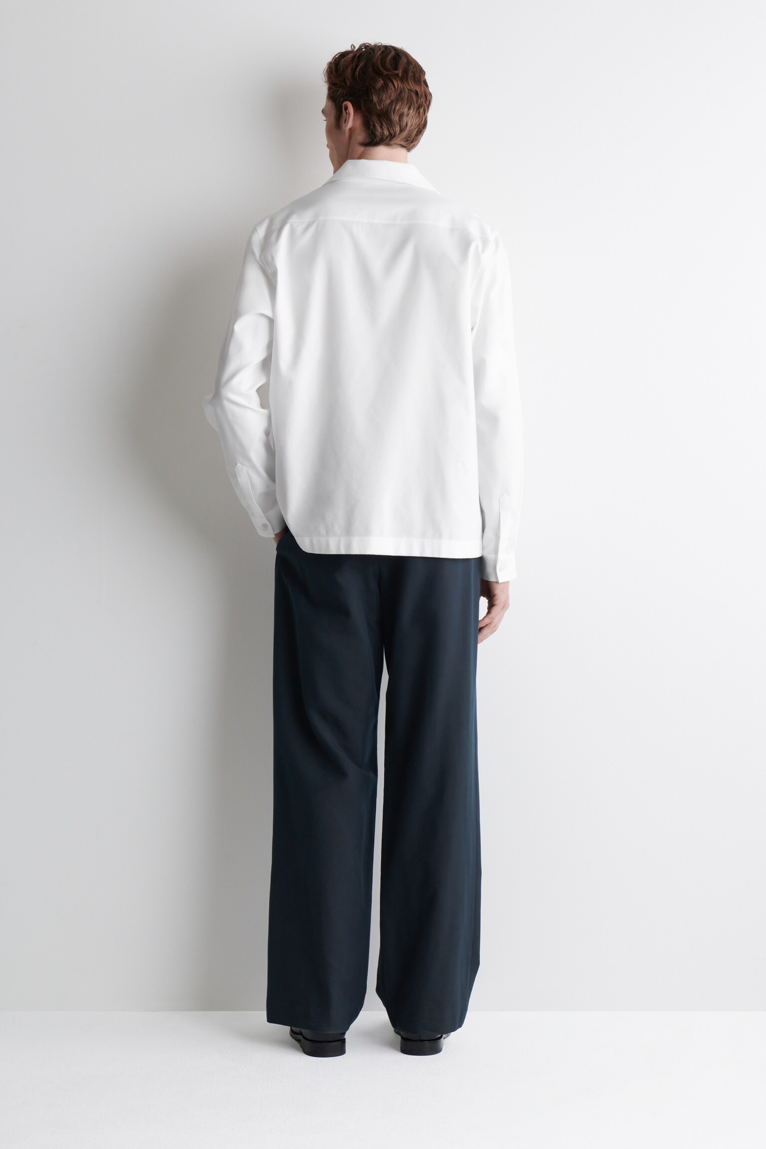 CAMISA CON BOTONADURA CRUZADA - BLANCO - 5