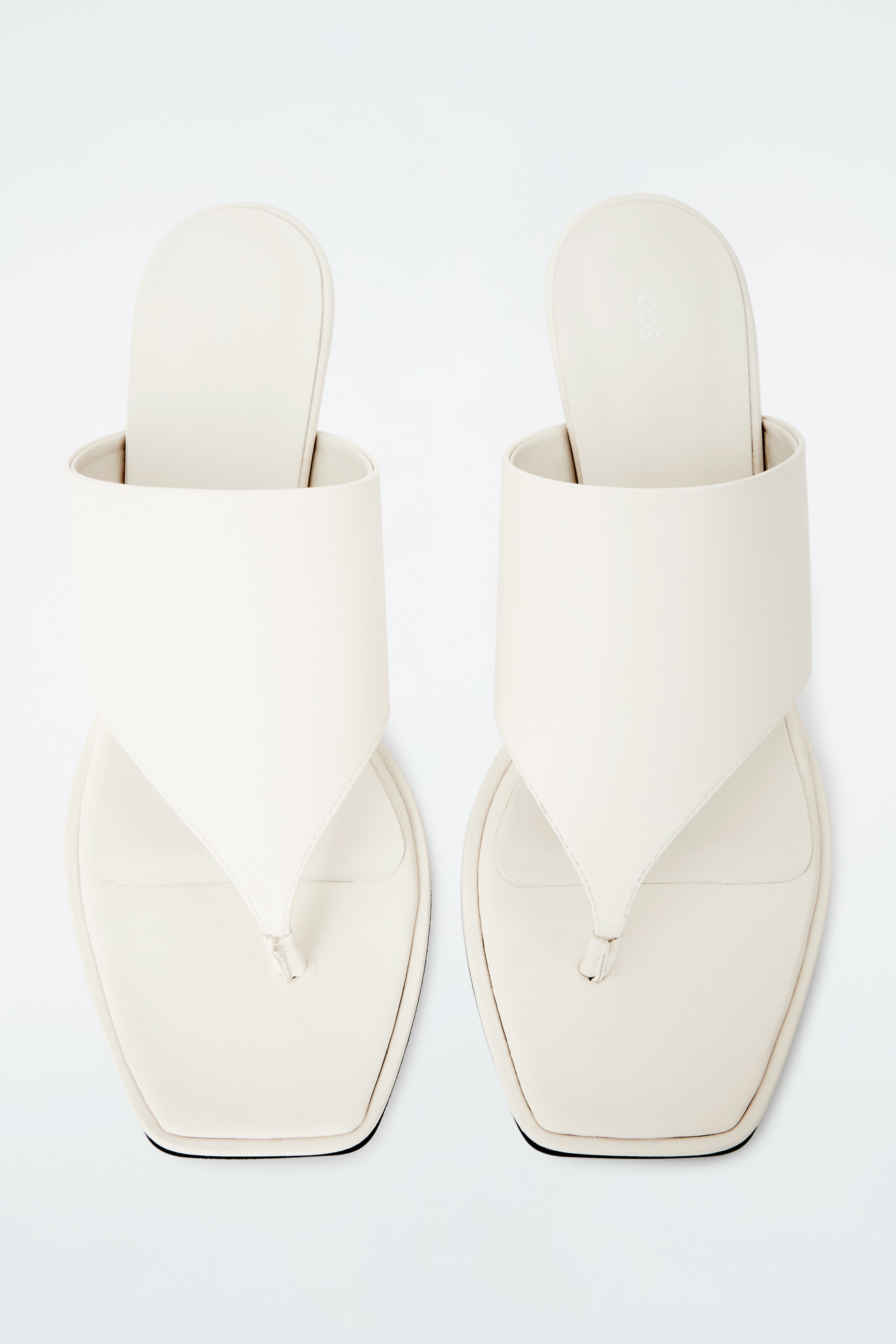 View larger image: TOE-POST HEELED SANDALS - WHITE - Ladies | H&M GB 3