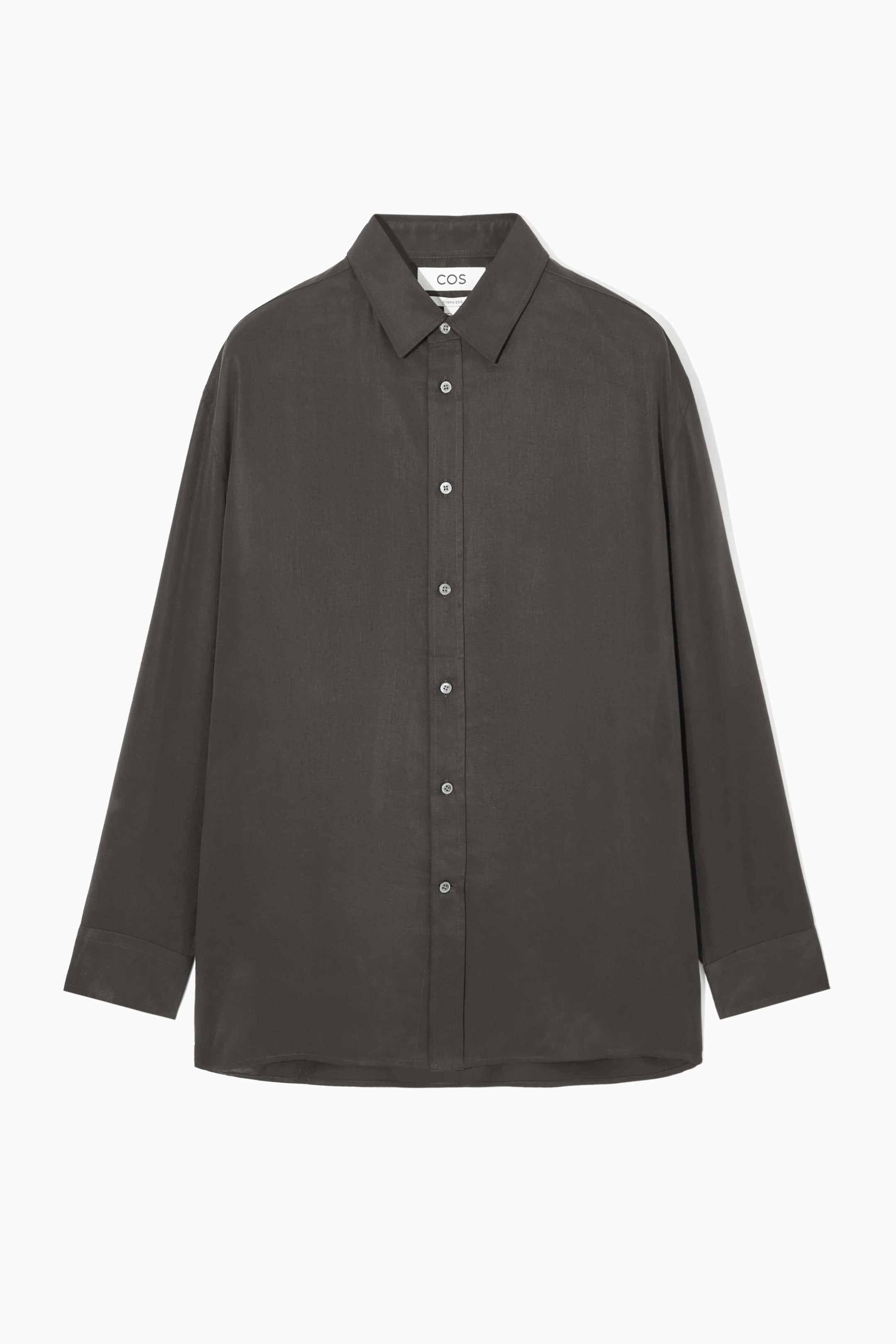 Grösseres Bild ansehen: LEICHTES OVERSIZED-HEMD AUS TWILL - Dunkelgrau - HERREN | H&M CH 1