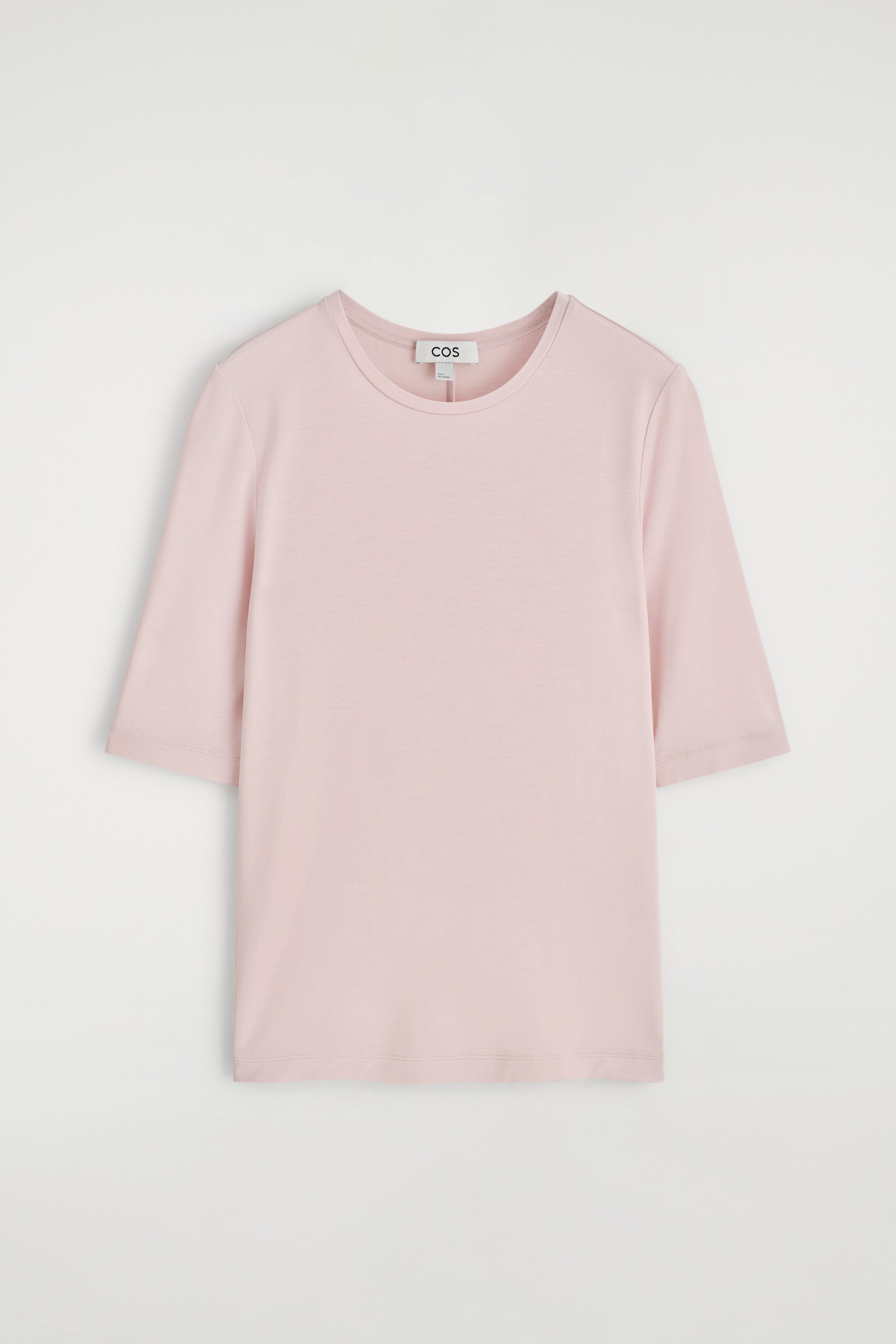 Visa större bild: FIGURNÄRA T-SHIRT I LÄTT KVALITET - LJUSROSA - DAM | H&M SE 5