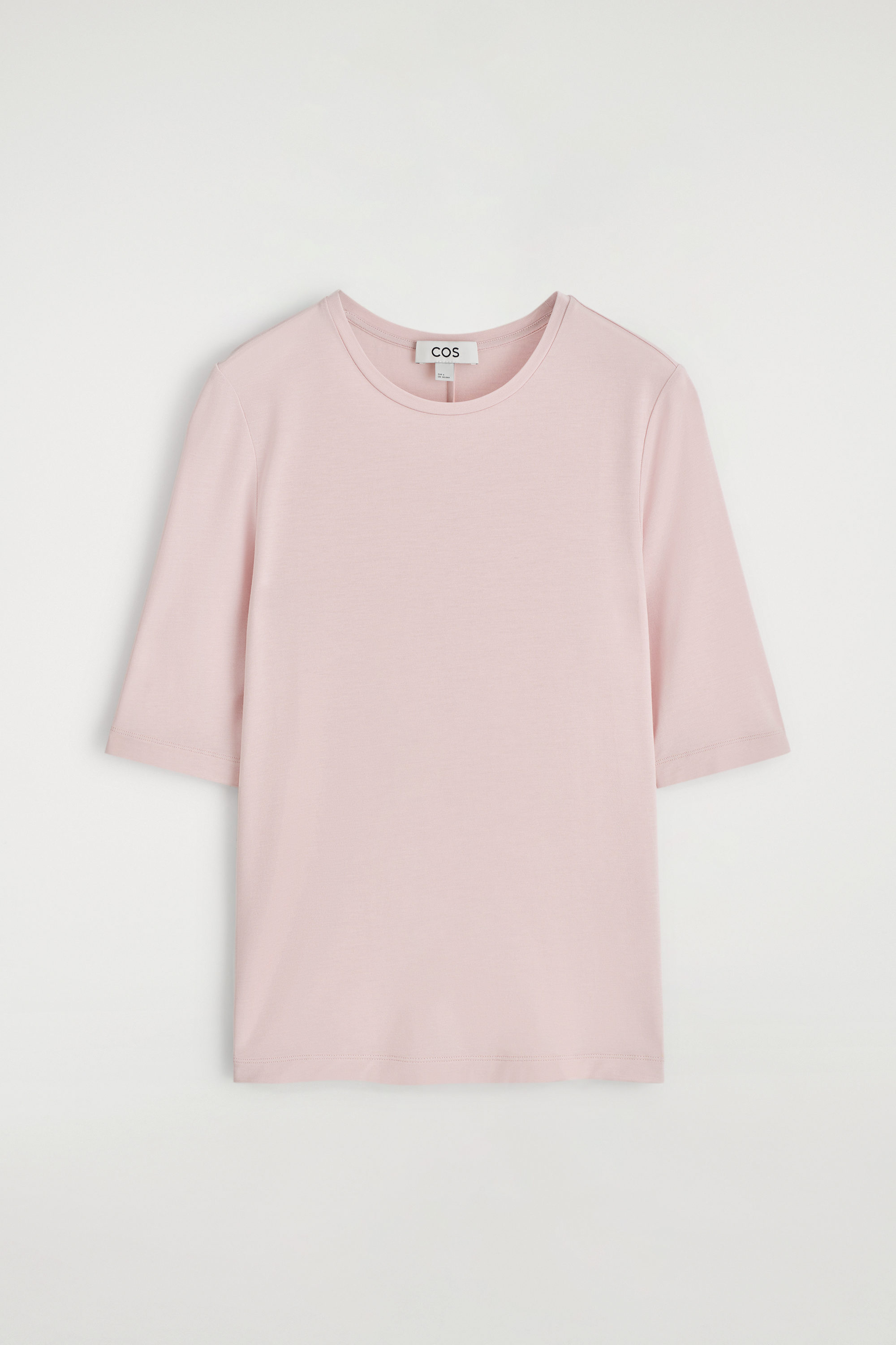 SLIM LYOCELL T-SHIRT - LIGHT PINK | COS