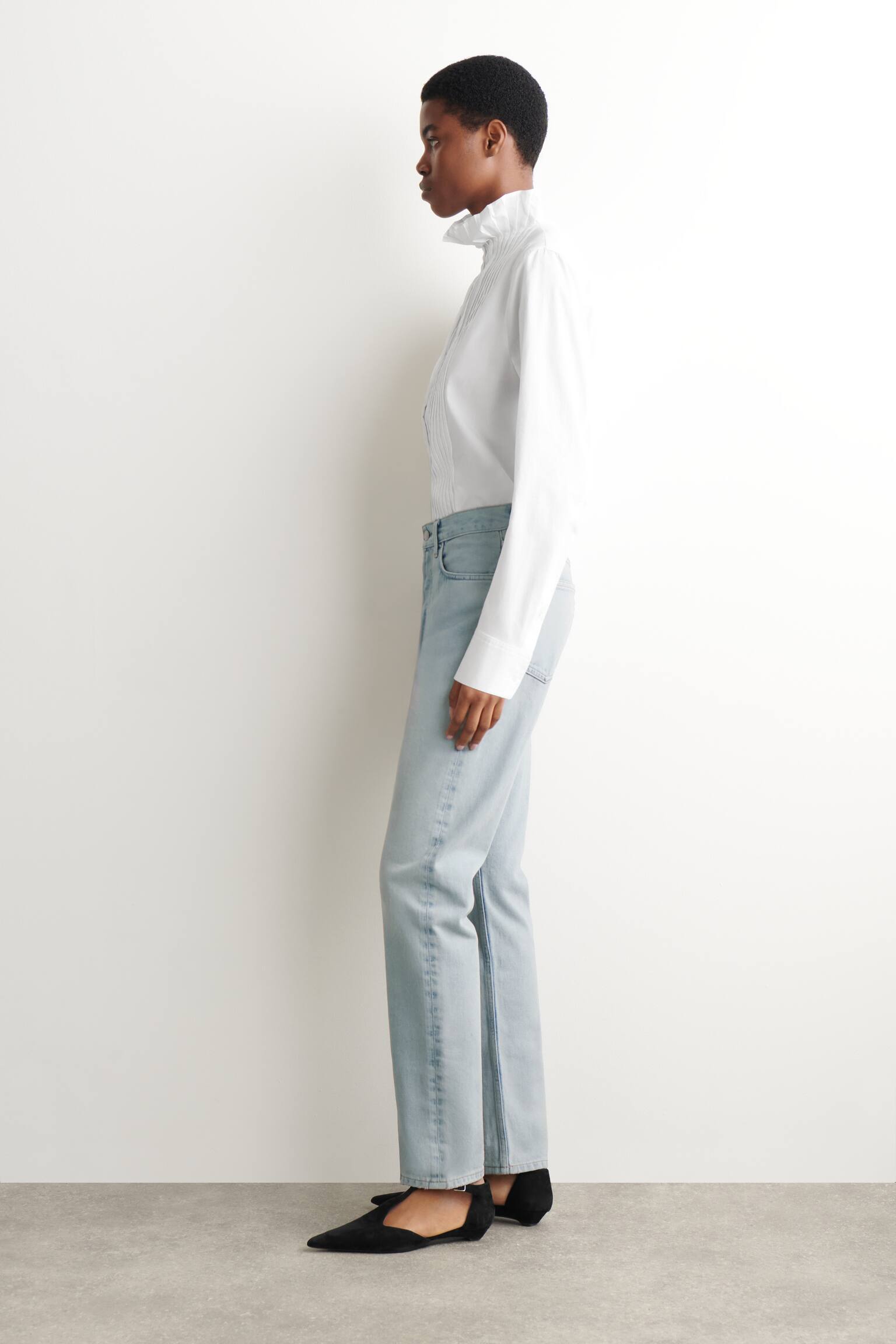 JEAN PIPELINE SLIM - BLEU CIEL/NOIR - 6