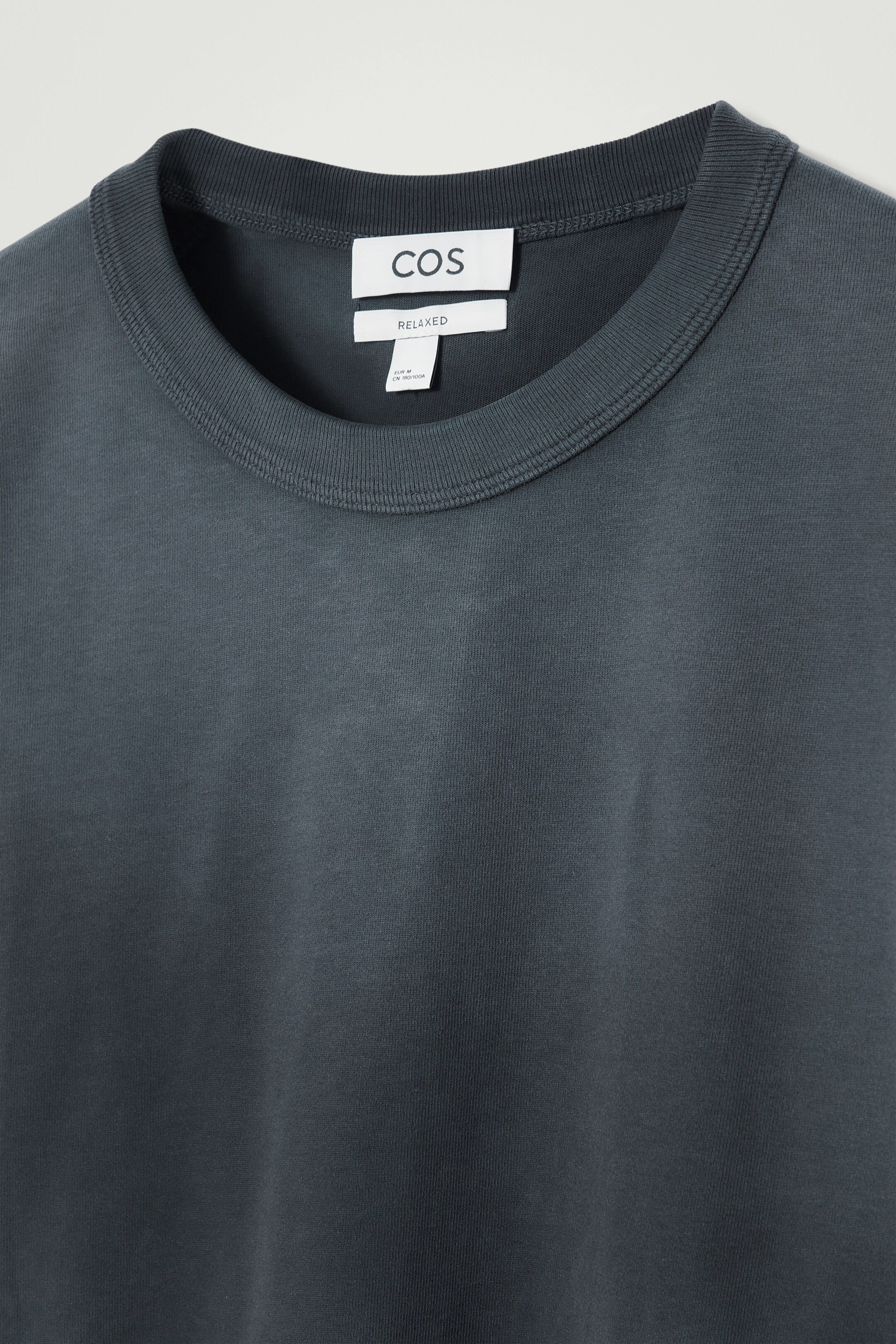 Ingrandisci l'immagine: RELAXED HEAVYWEIGHT LONG-SLEEVED T-SHIRT - STEEL BLUE - UOMO | H&M CH 2