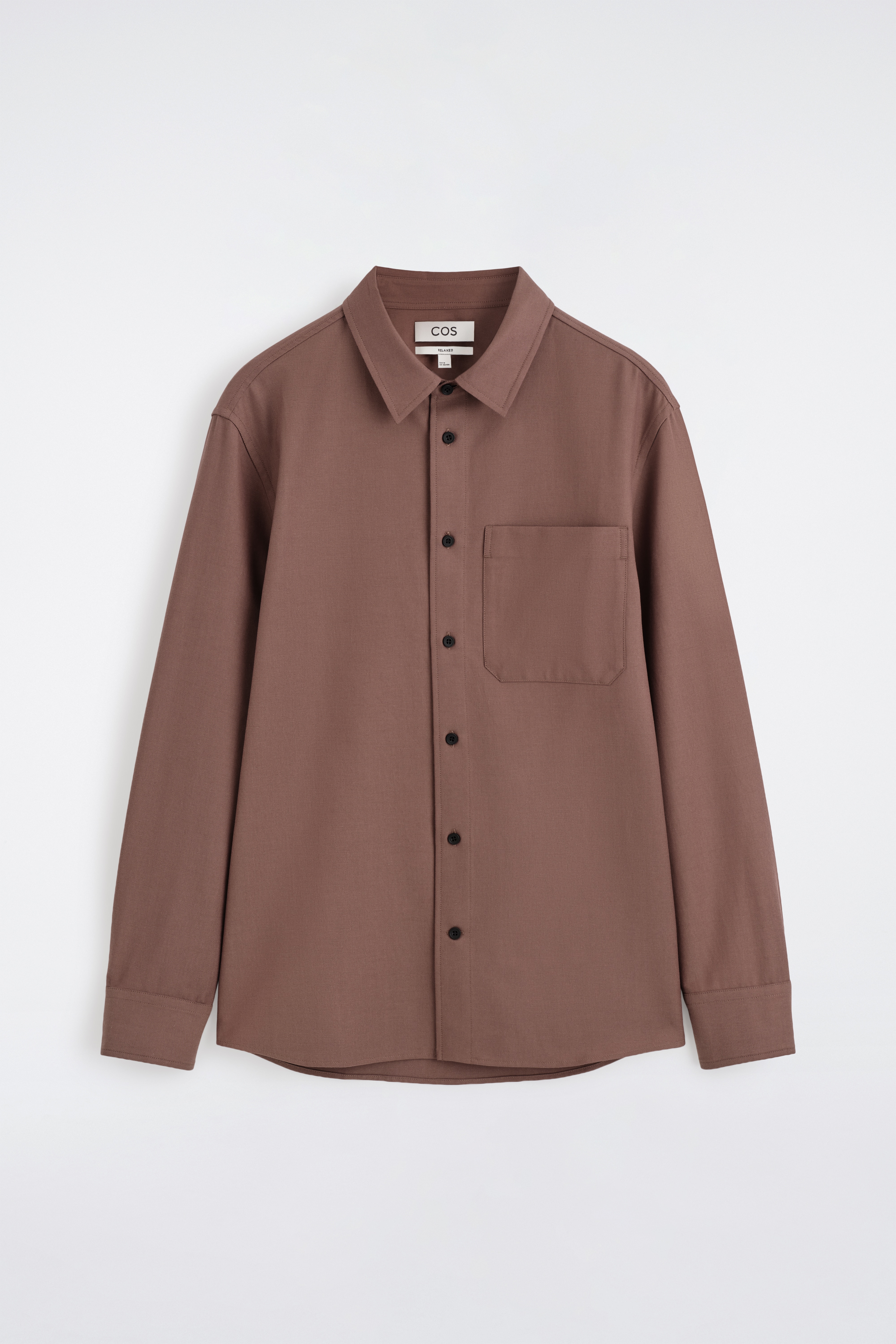 LOCKERES HEMD AUS TWILL - ROTBRAUN/DUNKELGRÜN