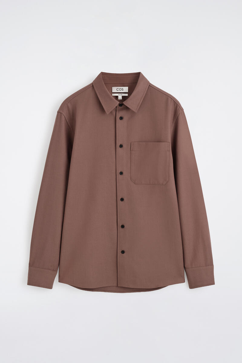 Relaxed Twill Shirt in Pink