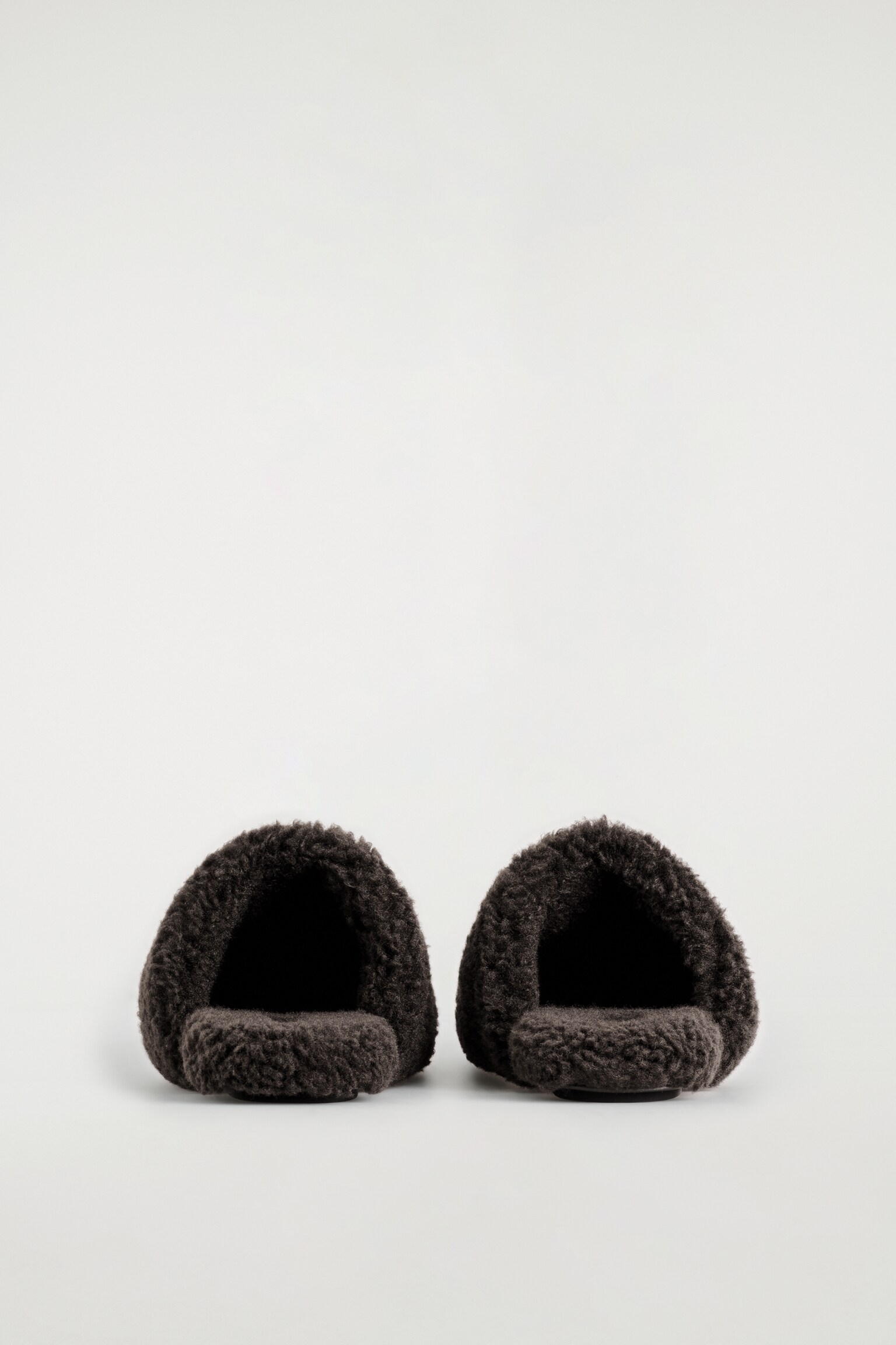 TEDDY MULES - DARK BROWN - 4