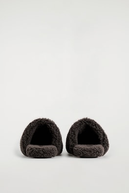 TEDDY MULES — DARK BROWN 2