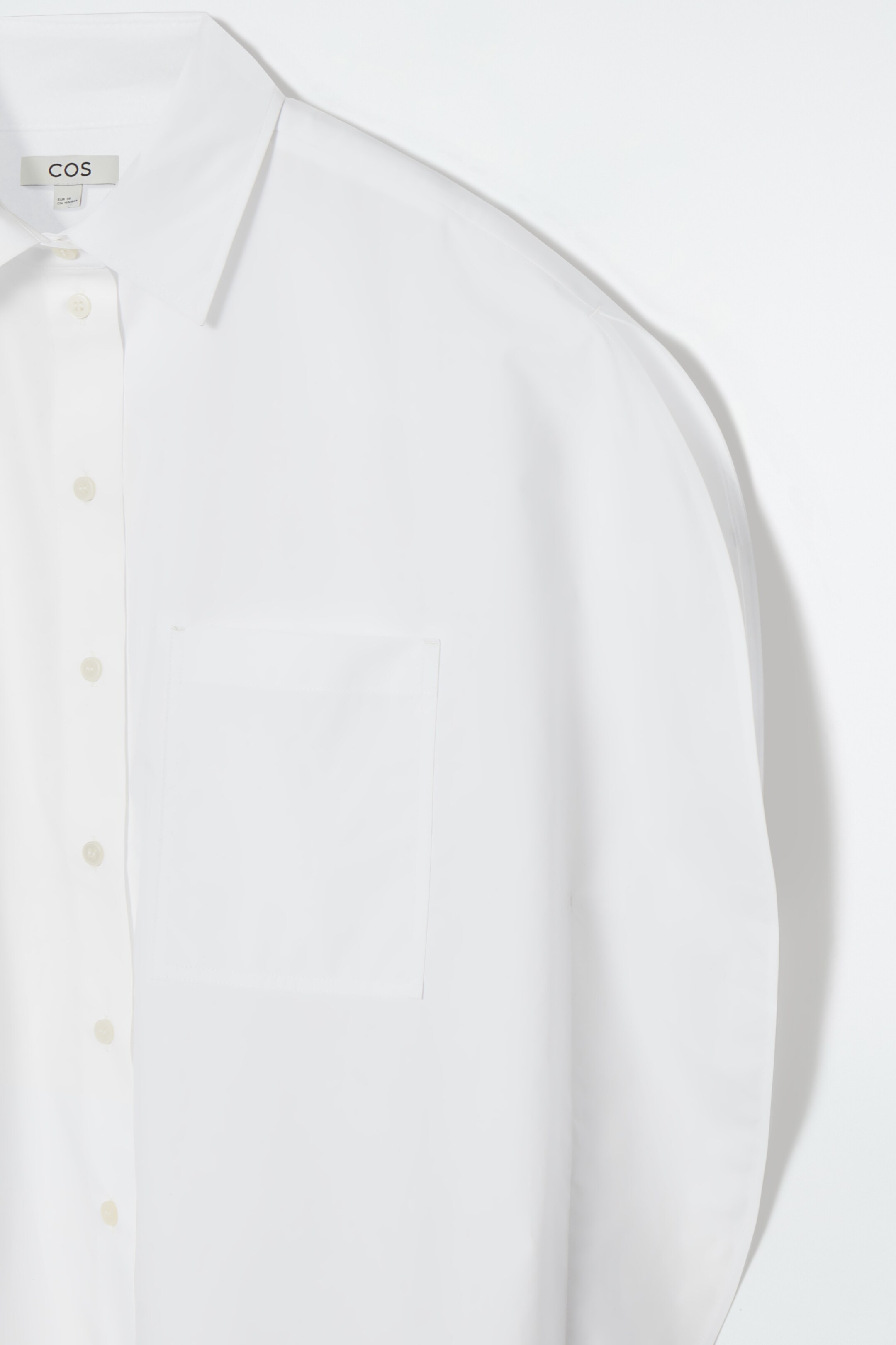 Ingrandisci l'immagine: RELAXED ROUNDED SHORT-SLEEVED SHIRT - WHITE - DONNA | H&M CH 2