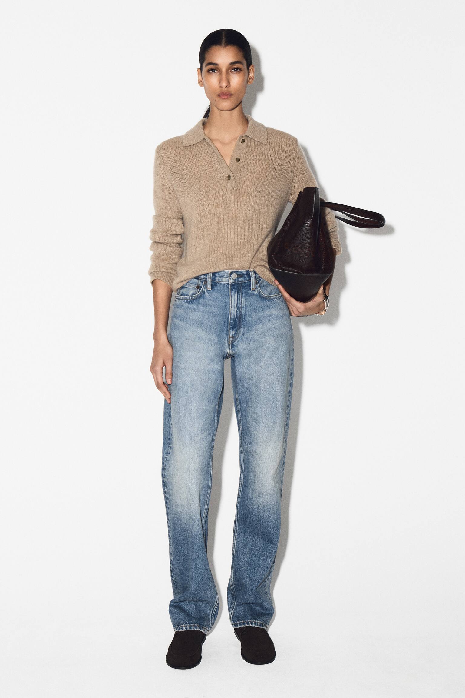 ג'ינס ישרים REPRISE - כחול דהוי/אינדיגו כהה - 9