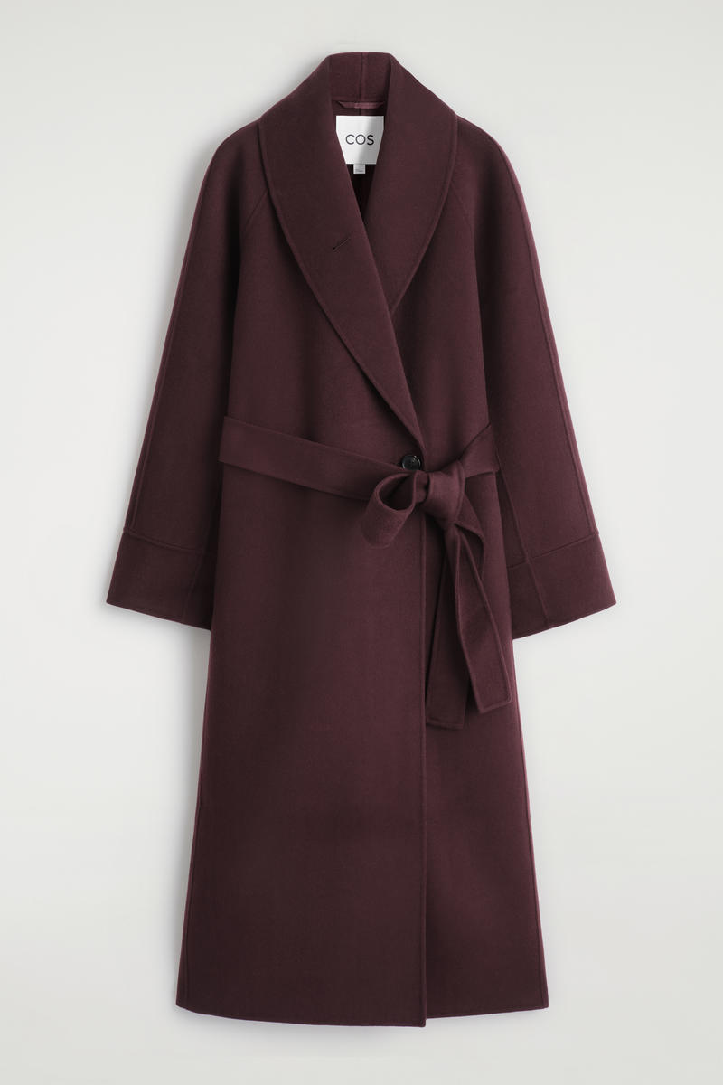 Belted Double-Faced Wool Coat
