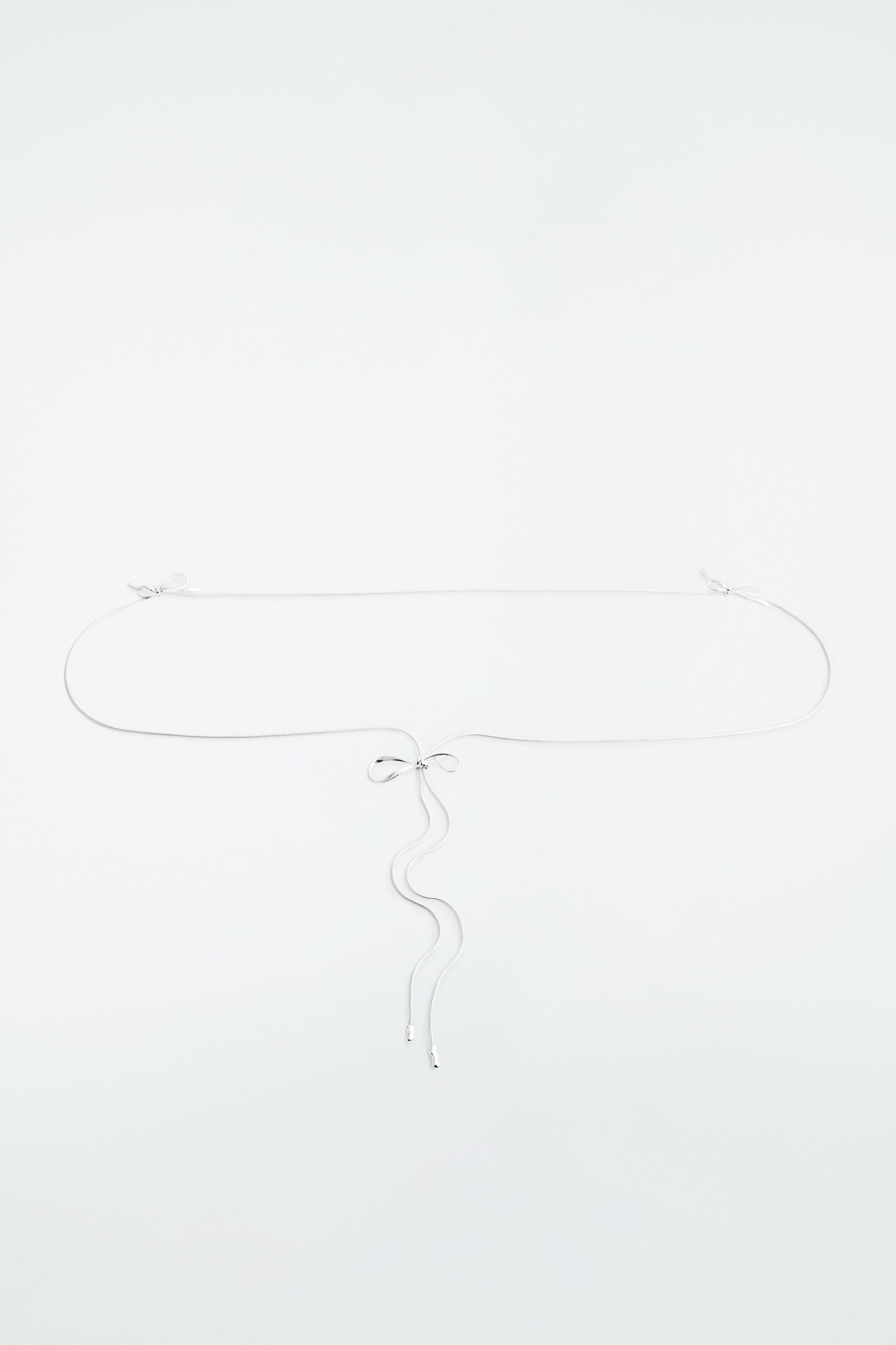 View larger image: BOW SNAKE-CHAIN BELT - SILVER - Ladies | H&M GB 1