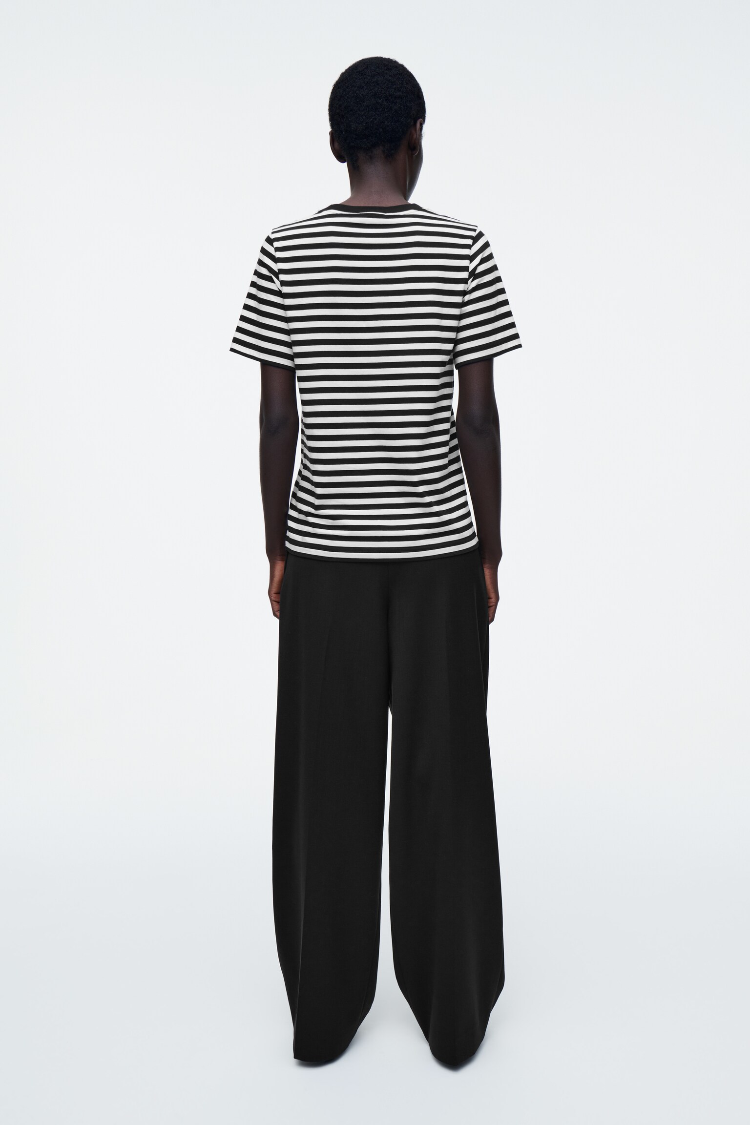 24/7 REGULAR T-SHIRT - BLACK / WHITE / STRIPED/White/Black - 3