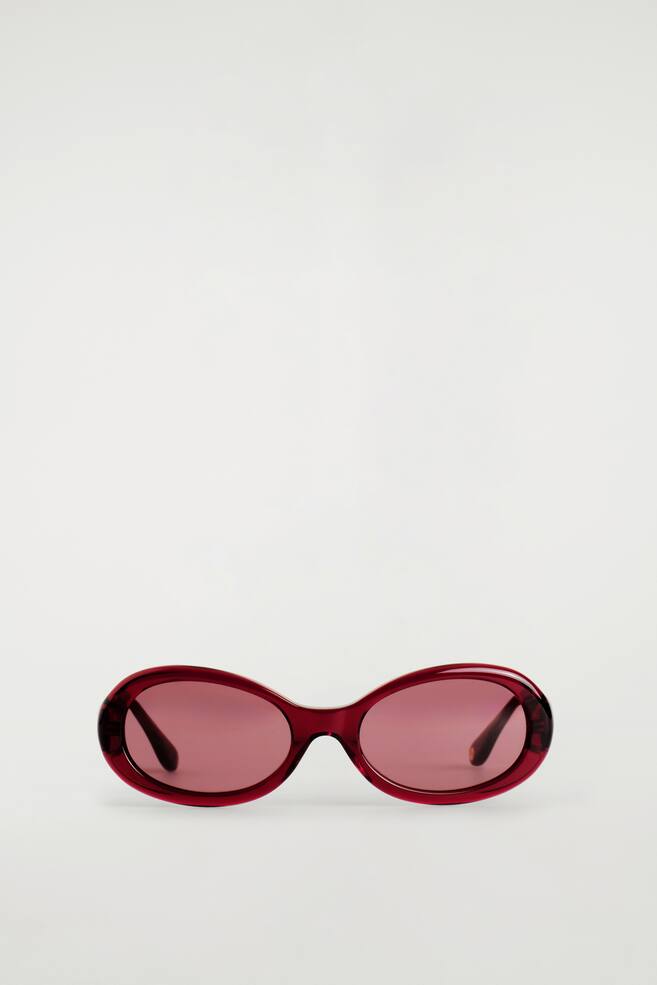 OVAL SUNGLASSES - BORDEAUX - 1
