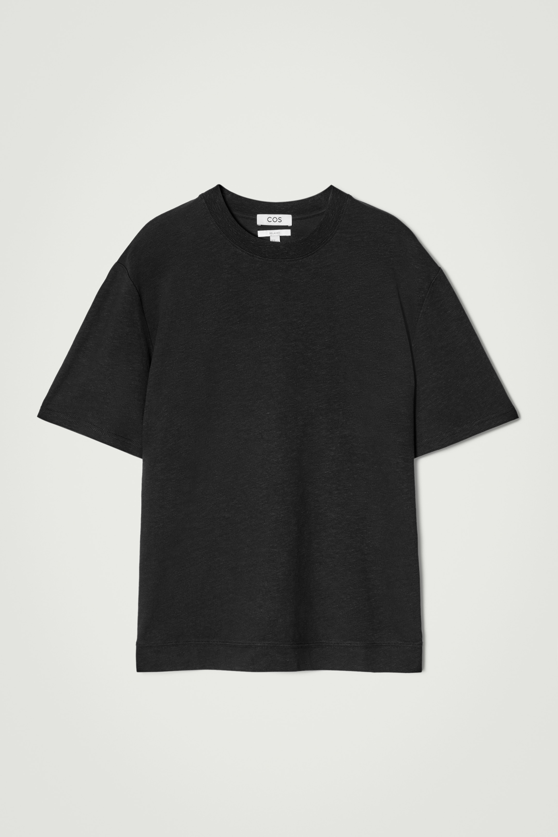 Agrandir l'image: T-SHIRT DÉCONTRACTÉ EN COTON ET LIN FLAMMÉ - NOIR - HOMME | H&M FR 6