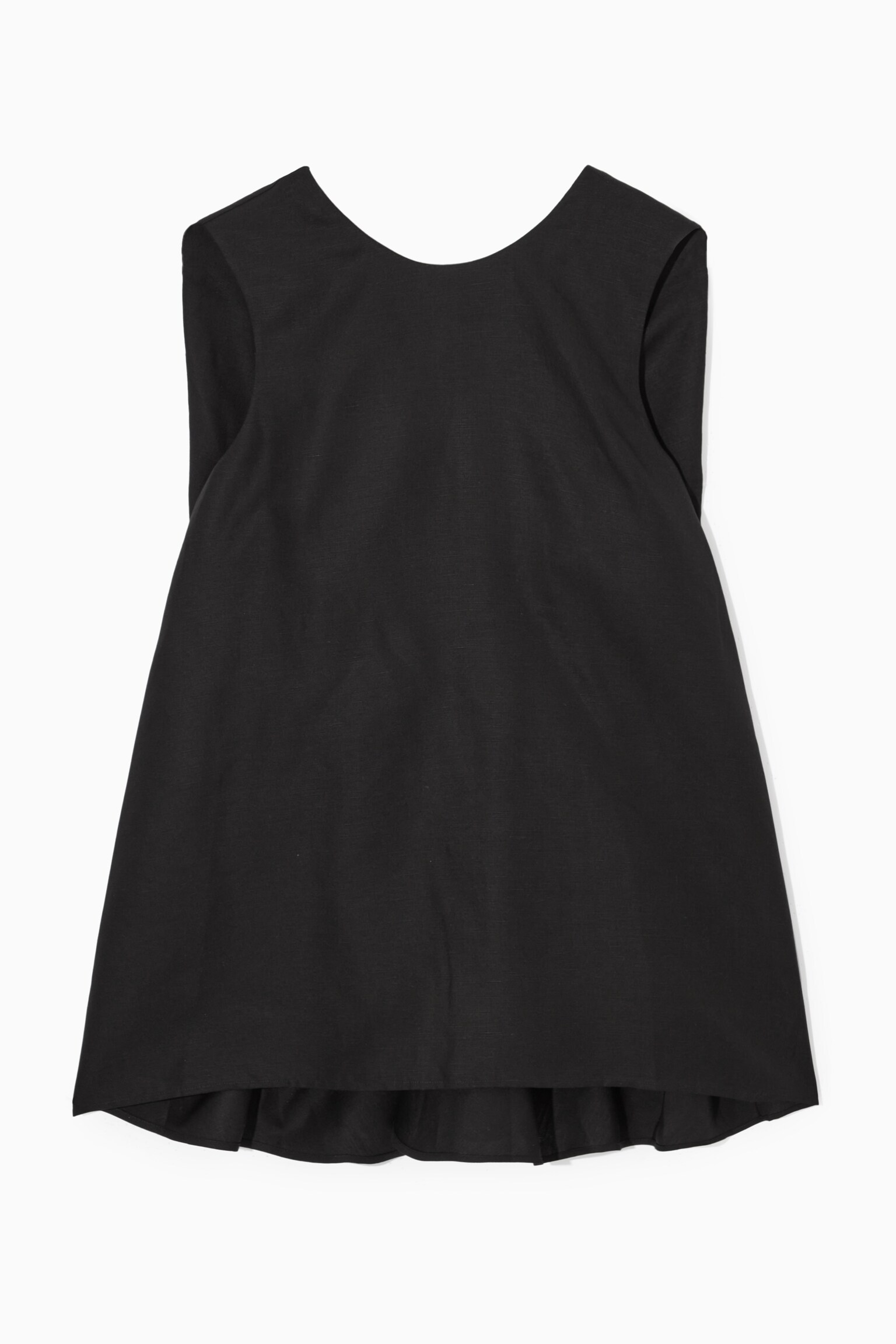 TWIST-BACK SLEEVELESS TOP - BLACK/WHITE