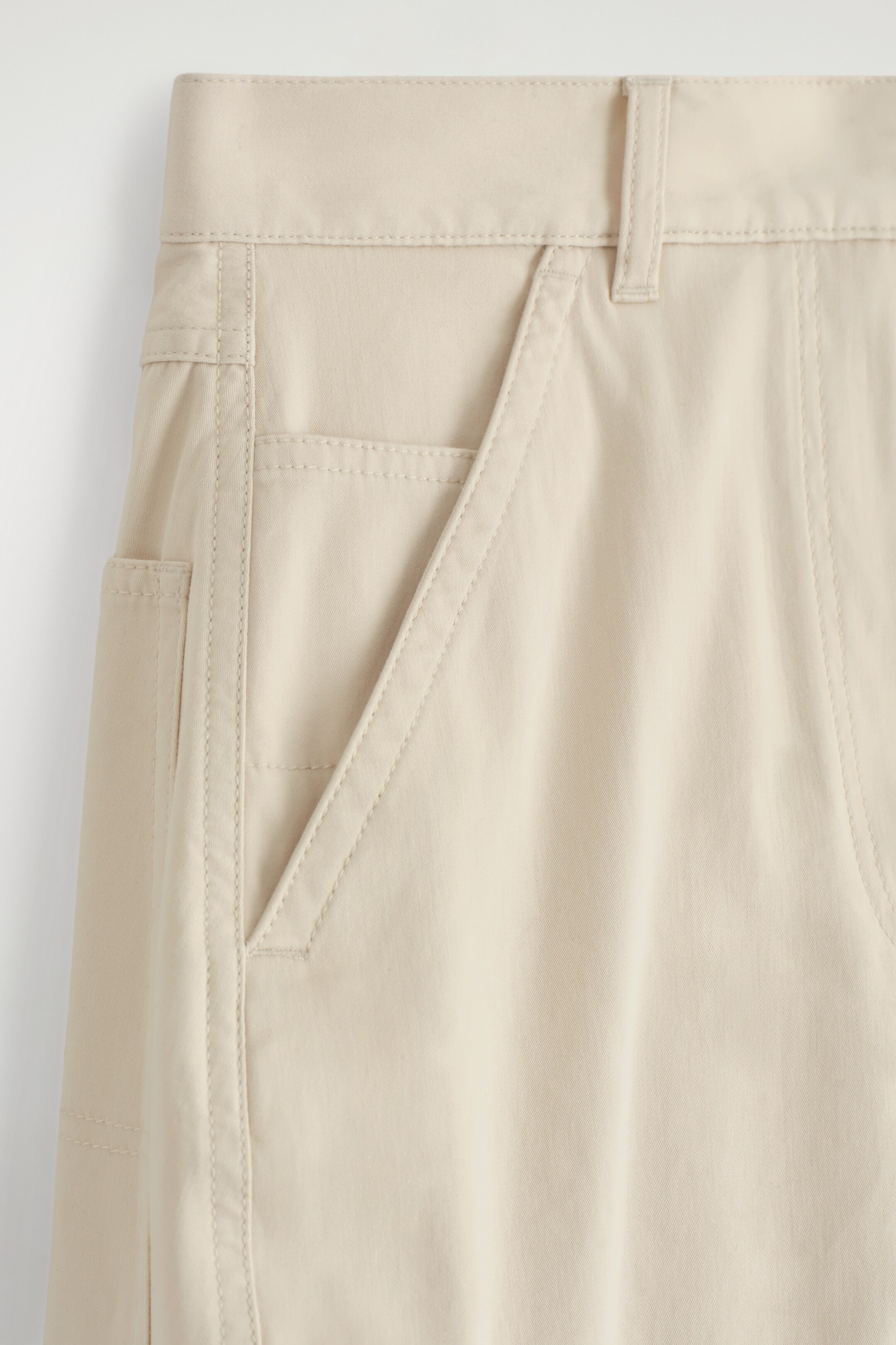Ver imagem maior: CALÇAS DE ALGODÃO DE PERNA LARGA - Off-white - SENHORA | H&M PT 6