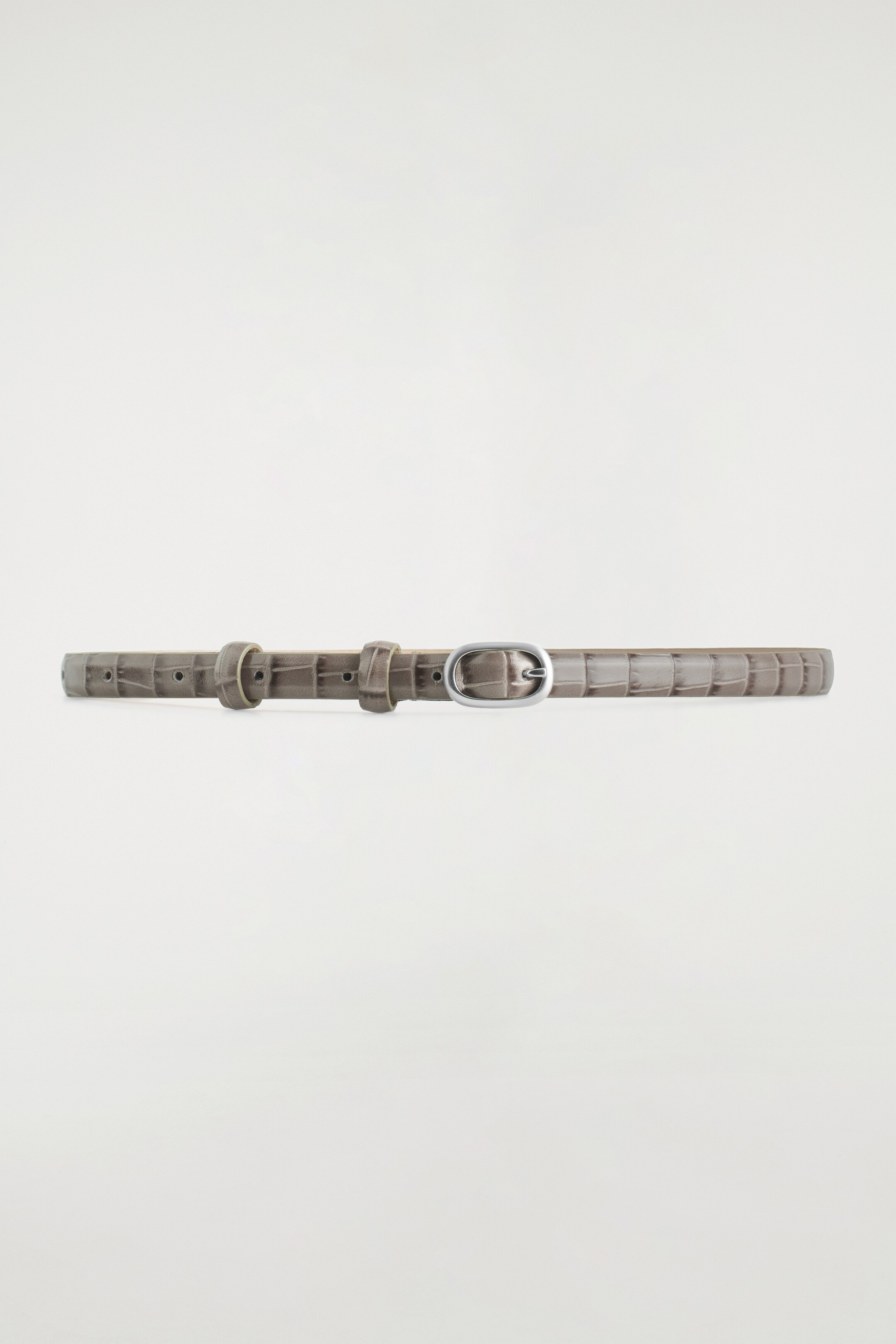 Agrandir l'image: CEINTURE FINE EN CUIR EMBOSSÉ CROCO - BEIGE - FEMME | H&M FR 2