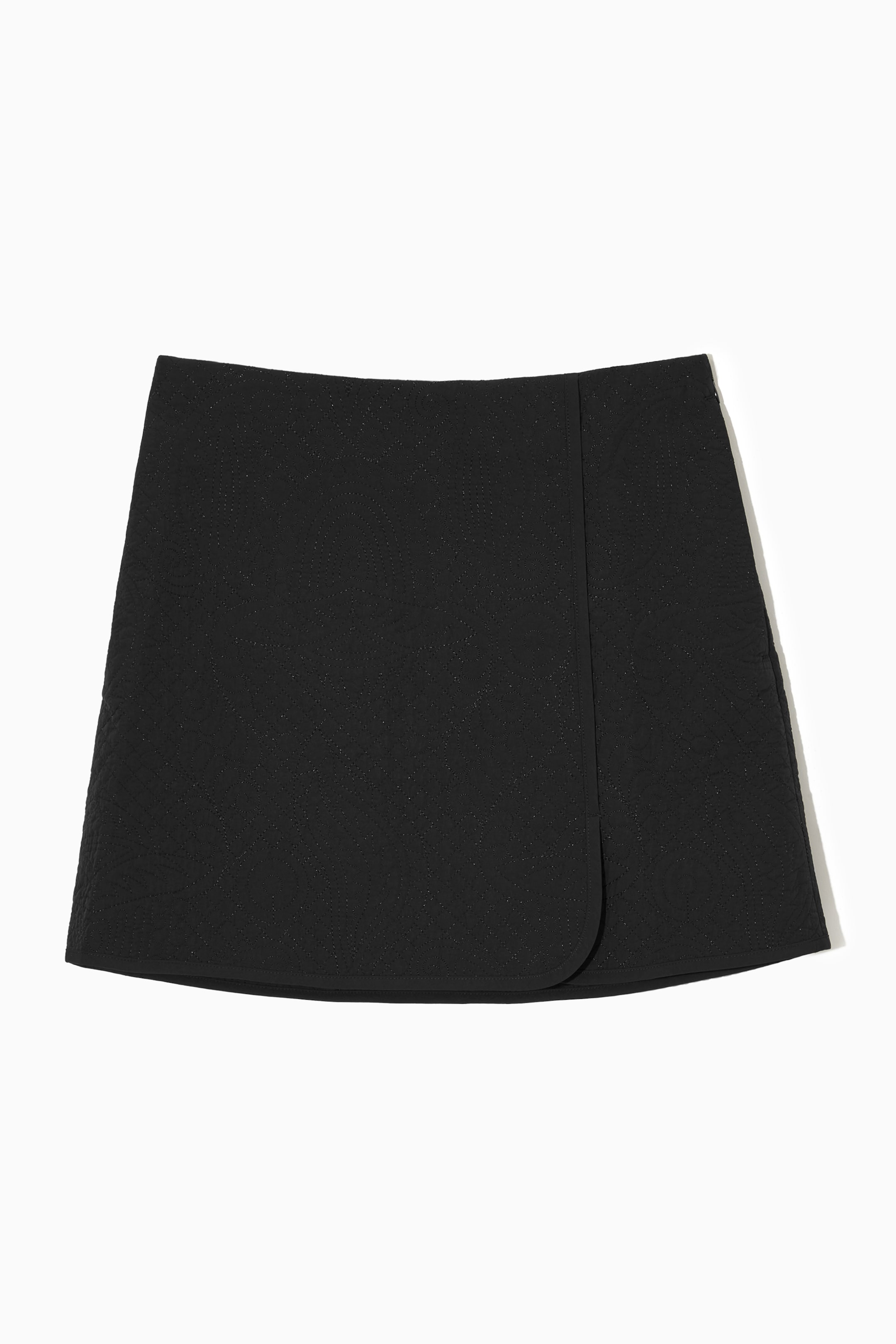 View larger image: QUILTED WRAP MINI SKIRT - BLACK - Ladies | H&M GB 1