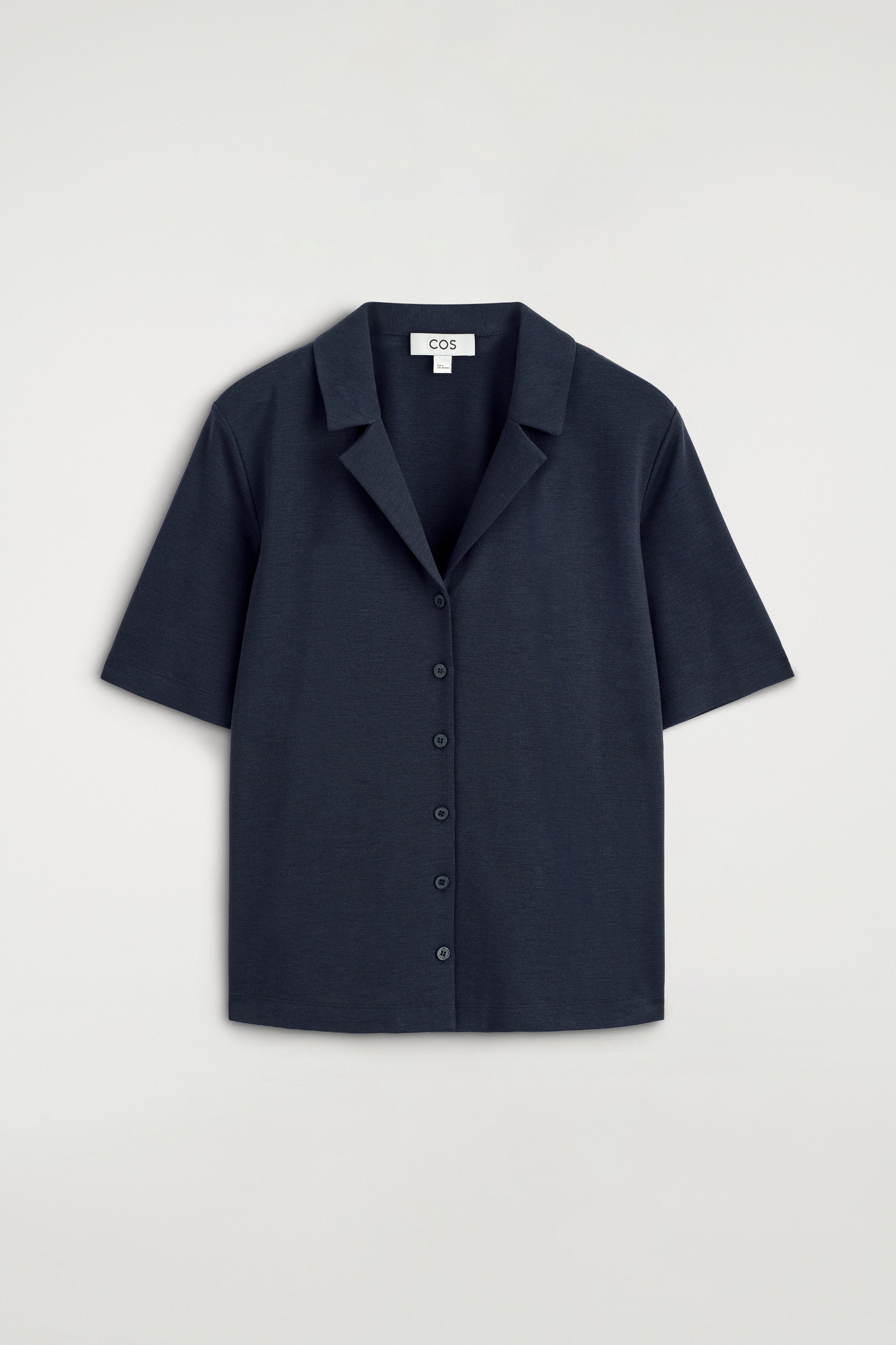 CAMICIA IN JERSEY DI MODAL - BLU NAVY/BORDEAUX