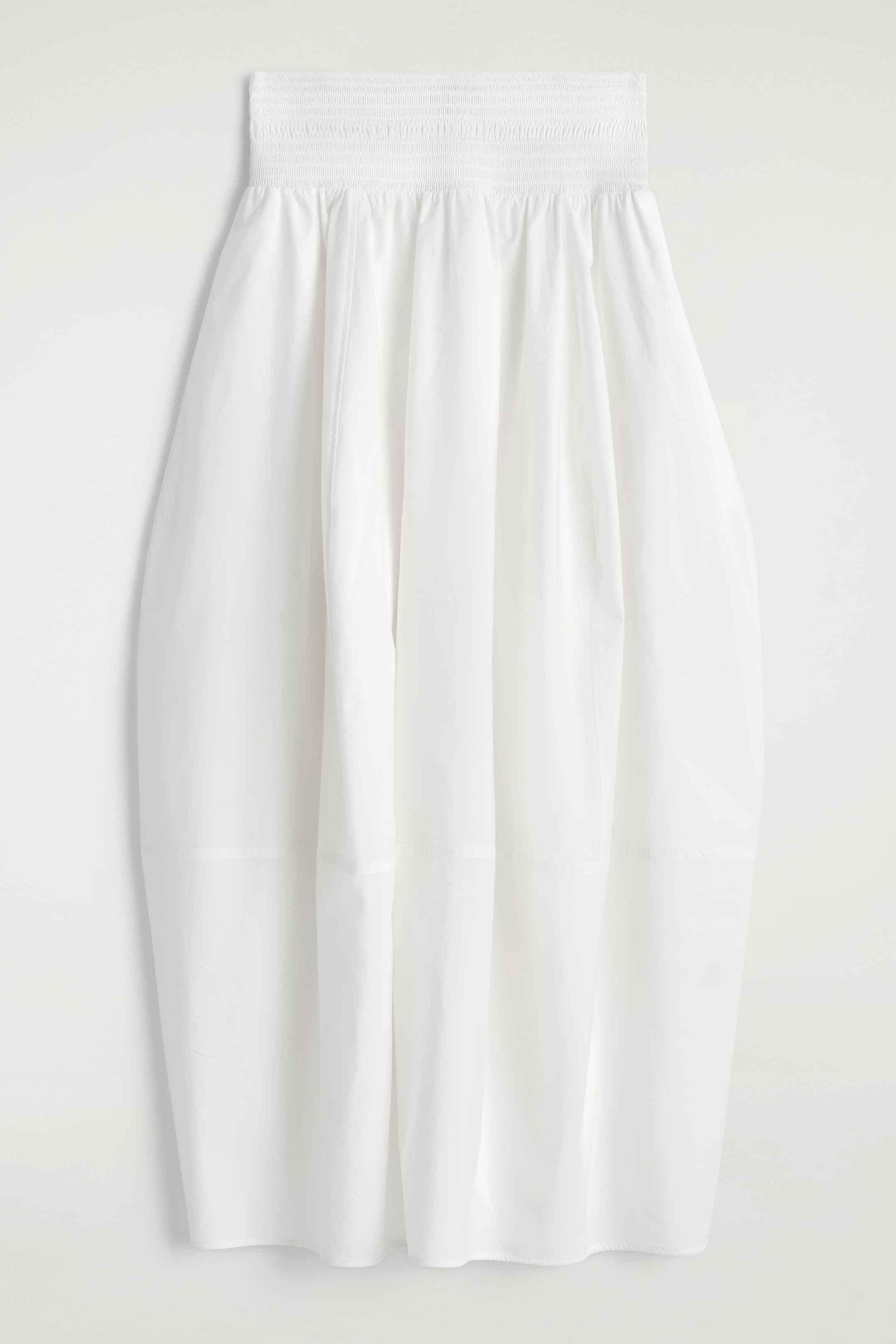 Agrandir l'image: JUPE MIDI À PANNEAUX SMOCKÉS - BLANC - FEMME | H&M FR 5