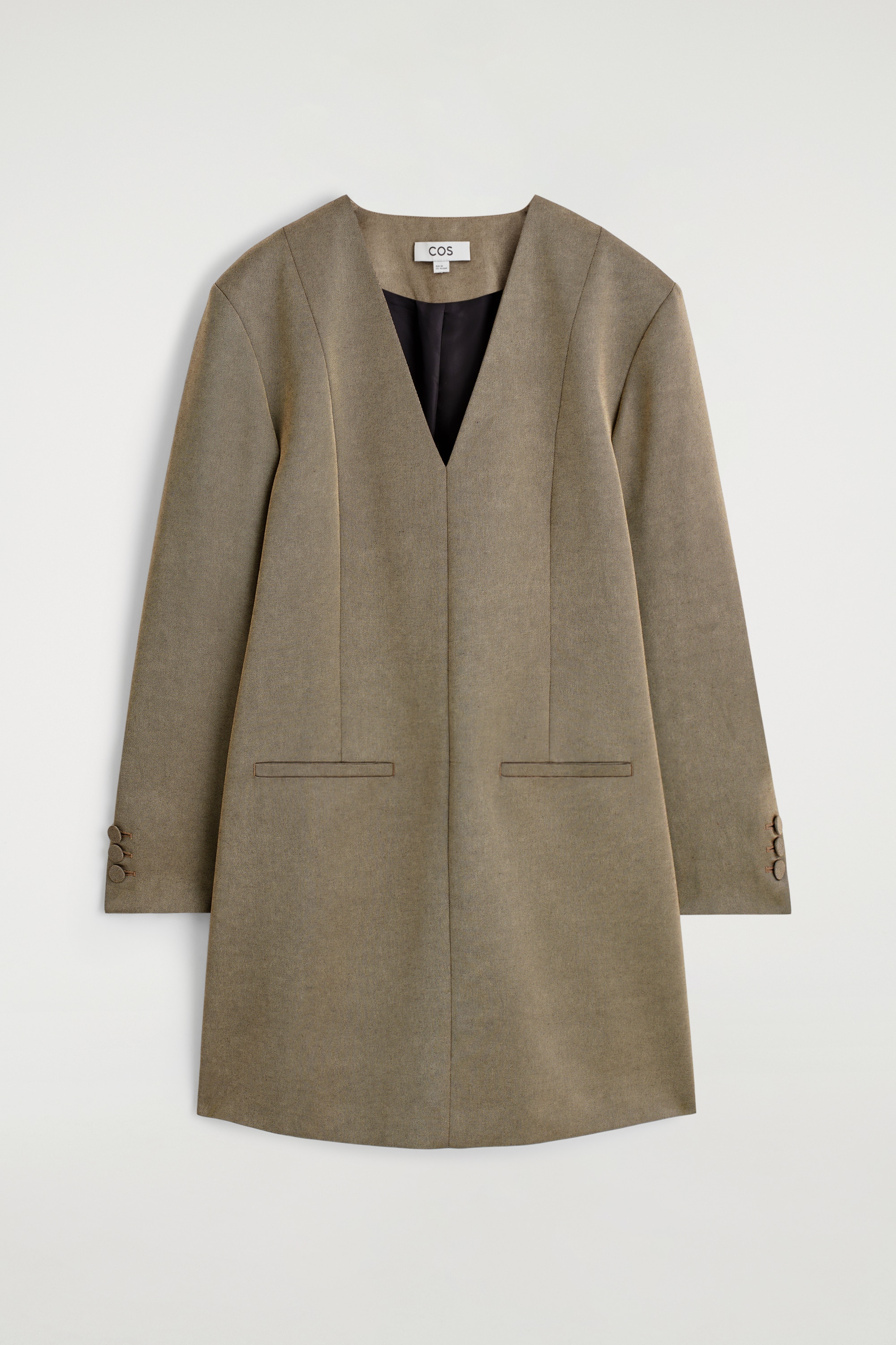 ABITO SMOKING IN MISTO LANA METALLIZZATA - BRONZO