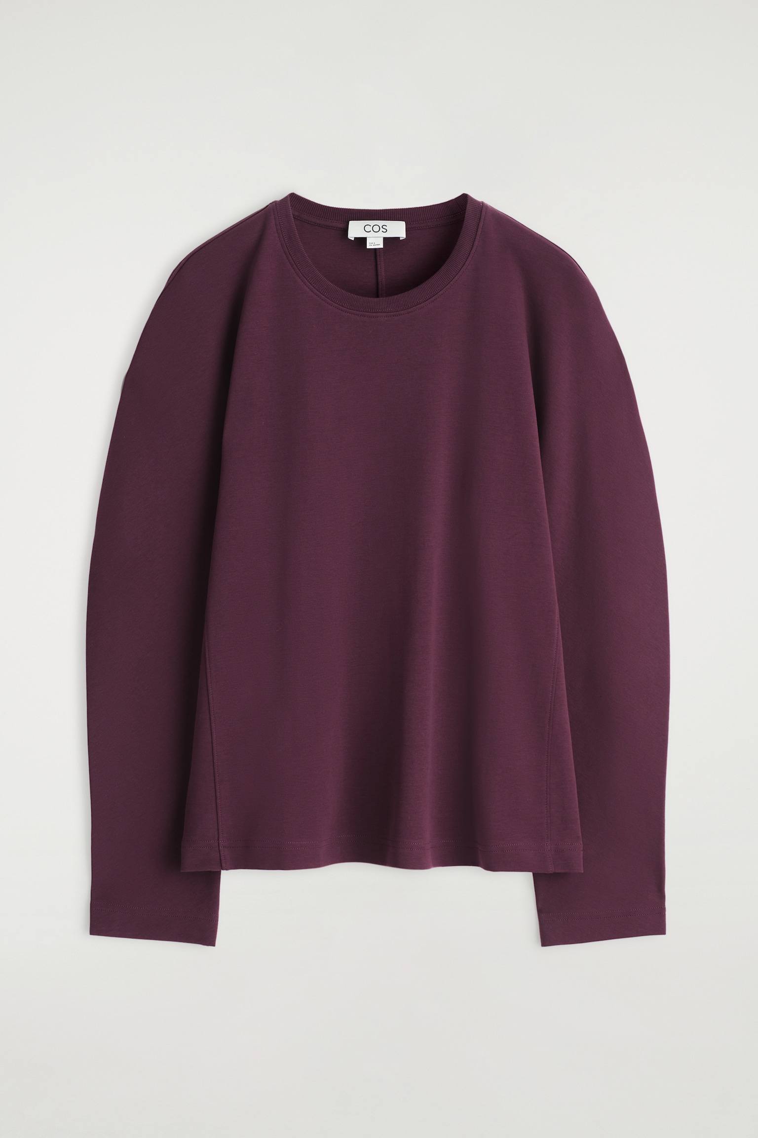 HAUT À SILHOUETTE ARRONDIE EN JERSEY - ROUGE PROFOND/BLANC - 2