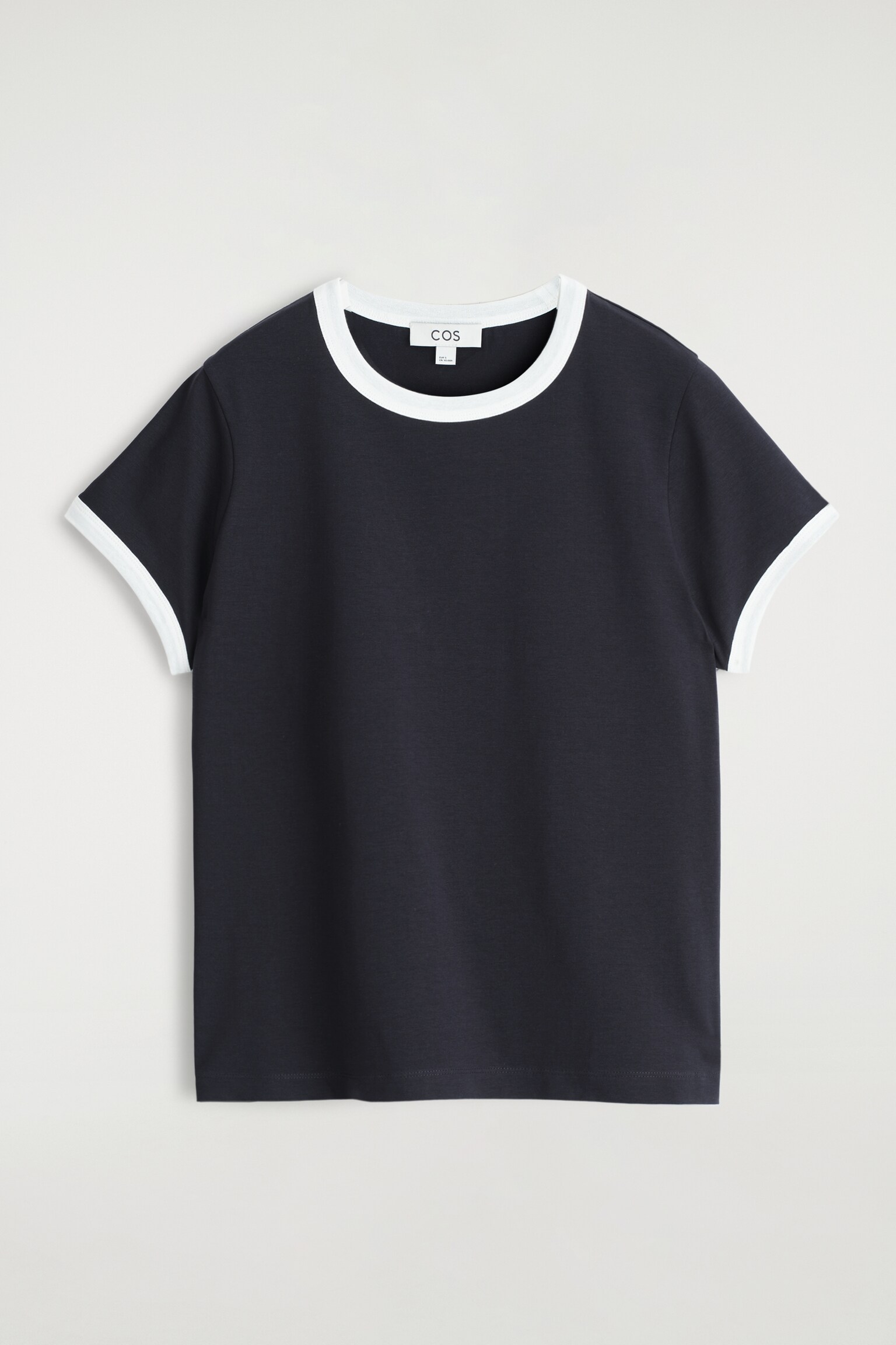 T-SHIRT RINGER COURT - MARINE / BLANC/BORDEAUX / CRÈME/BLANC / BRUN/BLANC / RAYURES/NOIR - 2