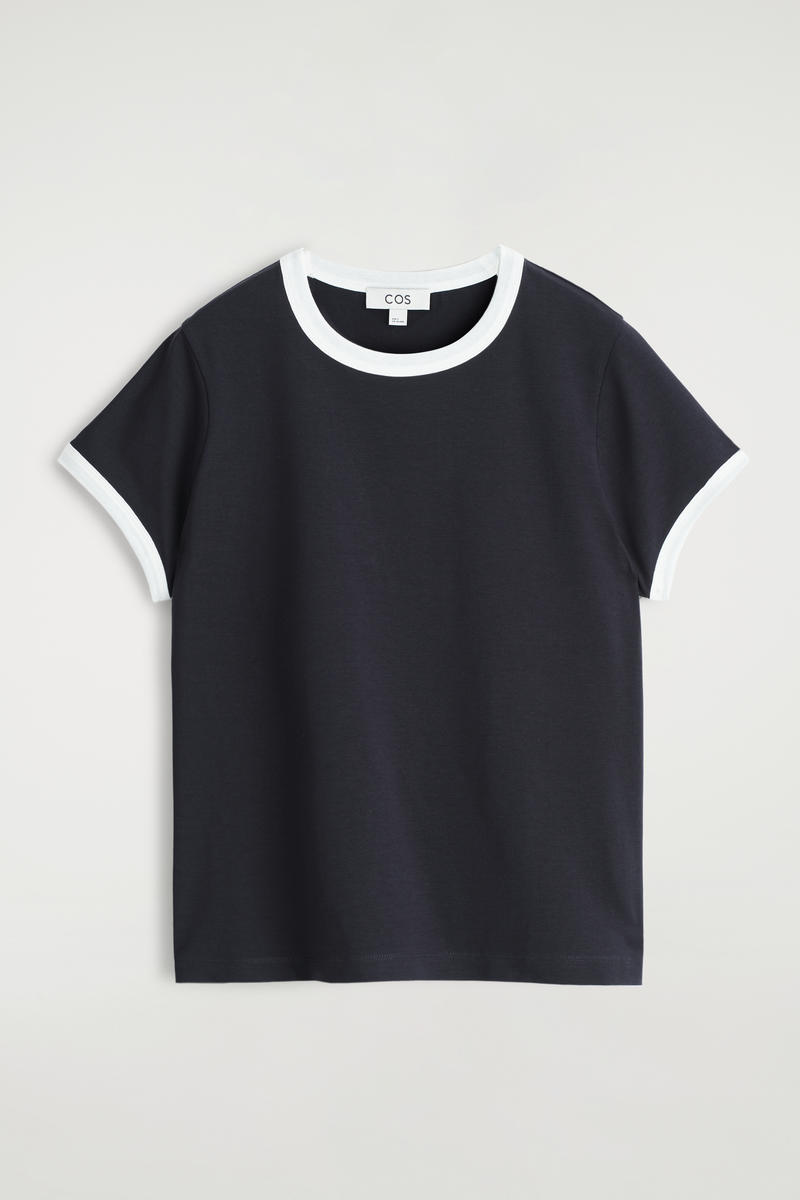 Cos Shrunken Ringer T-shirt In Multi
