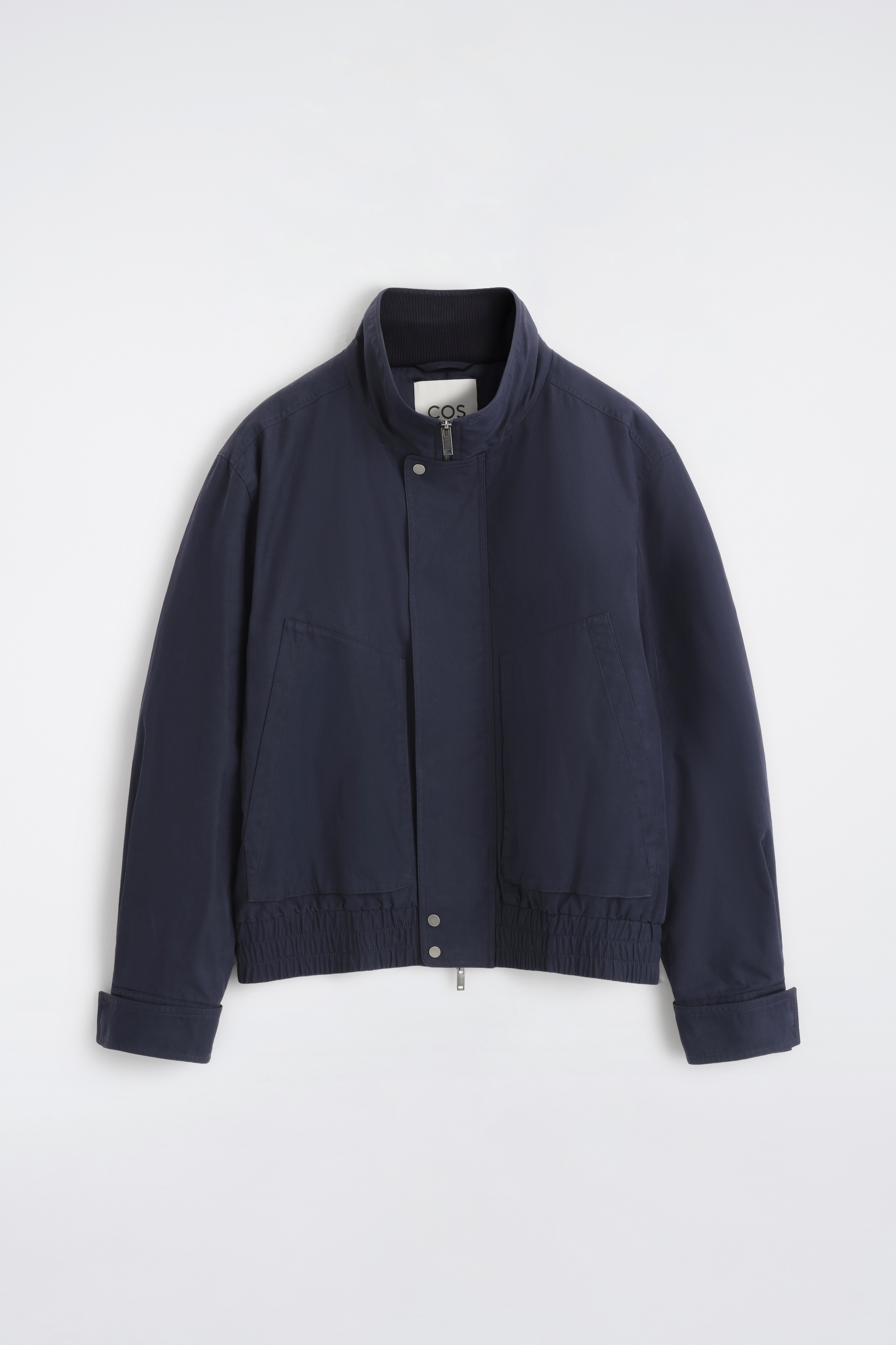 BLOUSON DOUDOUNE À COL CHEMINÉE - BLEU MARINE