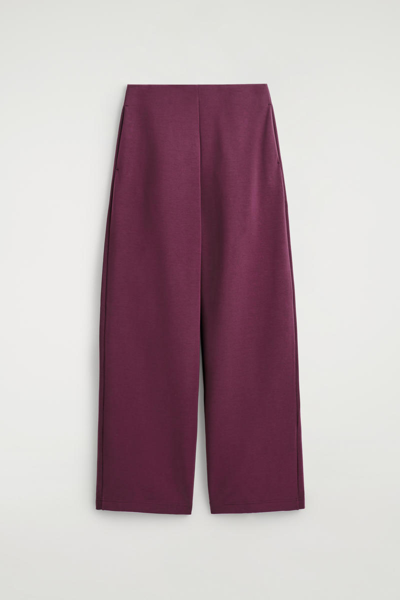 Cos Scuba Barrel-leg Joggers In Red