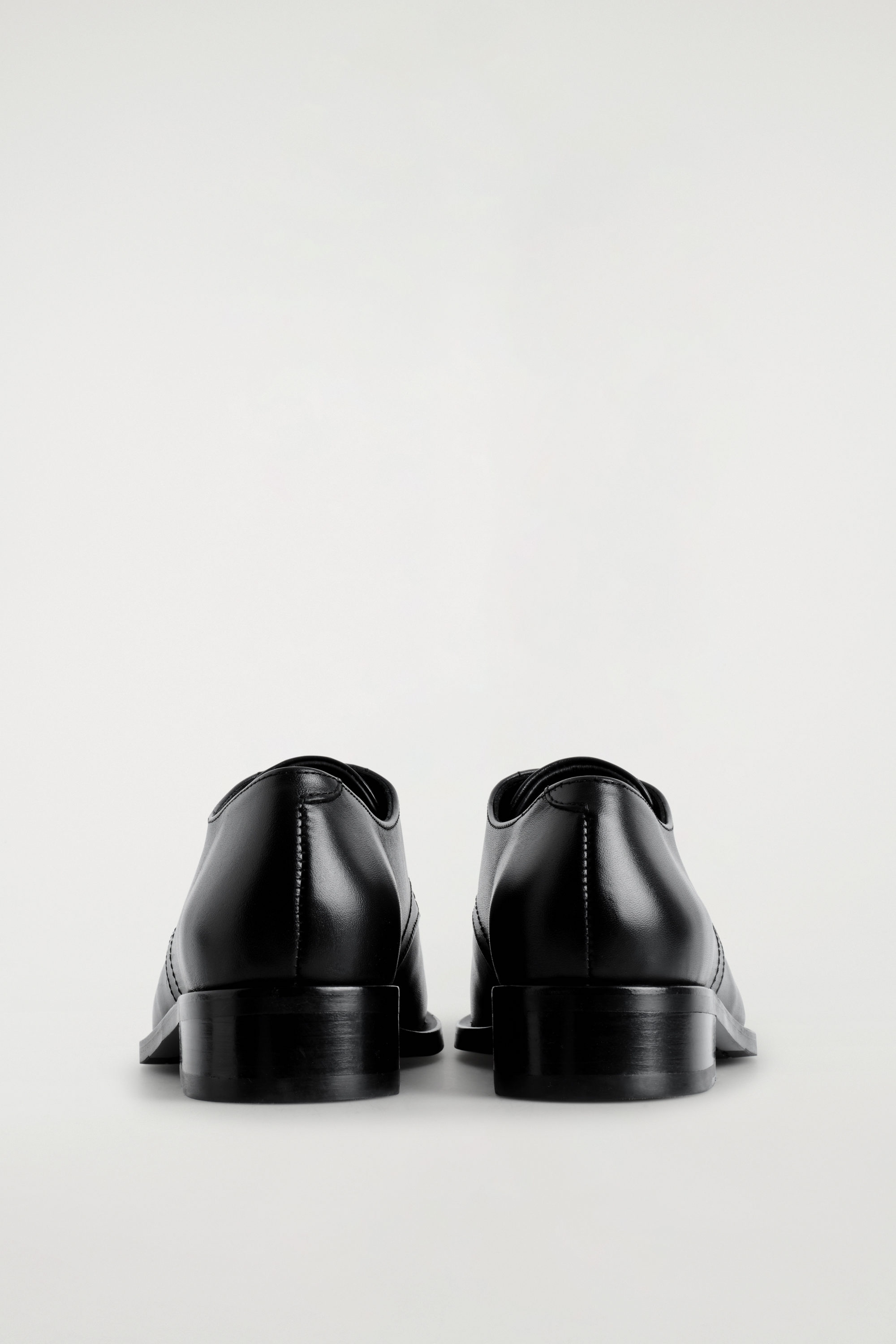 LEATHER DERBY SHOES - BLACK | COS US