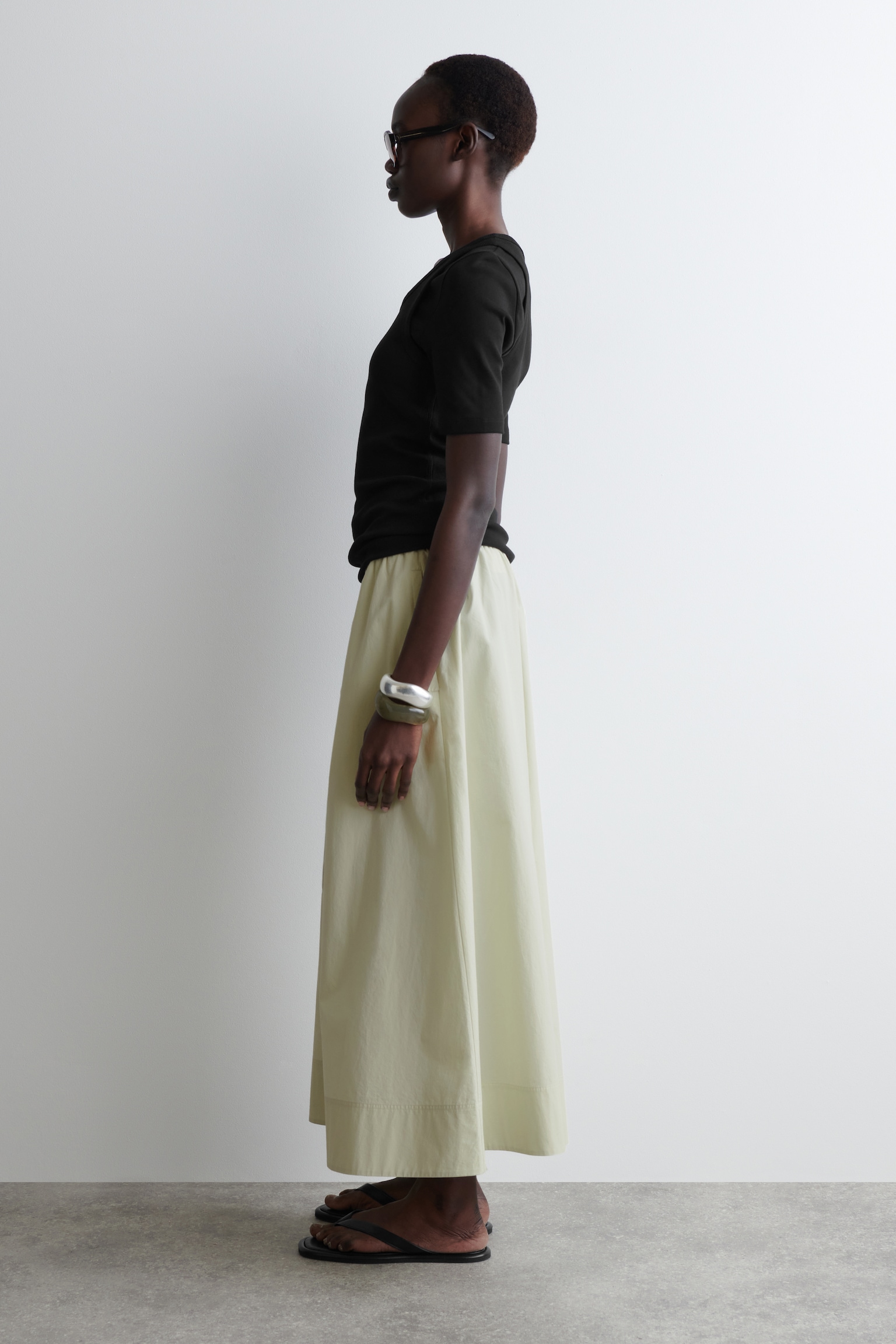 VOLUMINOUS CULOTTES - LIGHT GREEN - 3