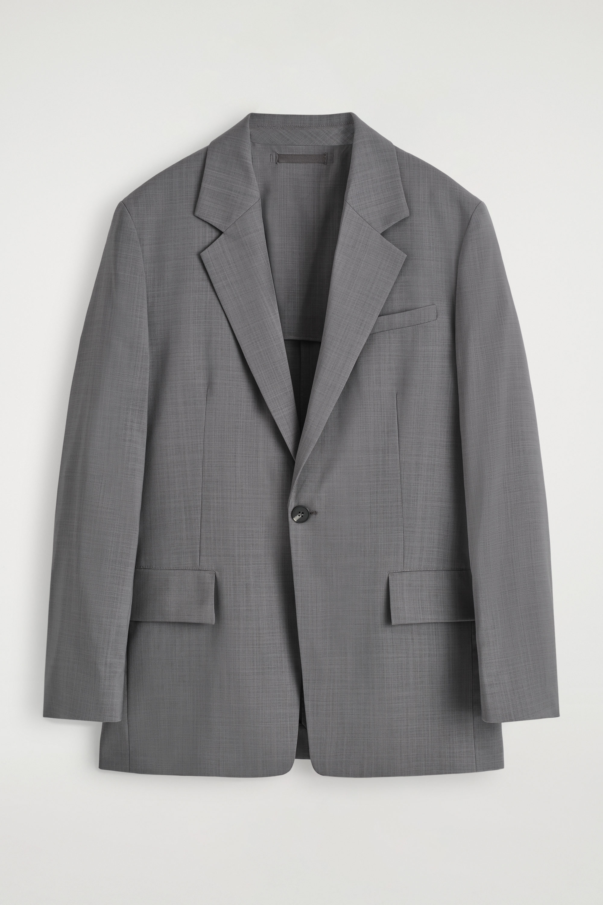 FLUID LIGHTWEIGHT WOOL BLAZER - GRAY | COS