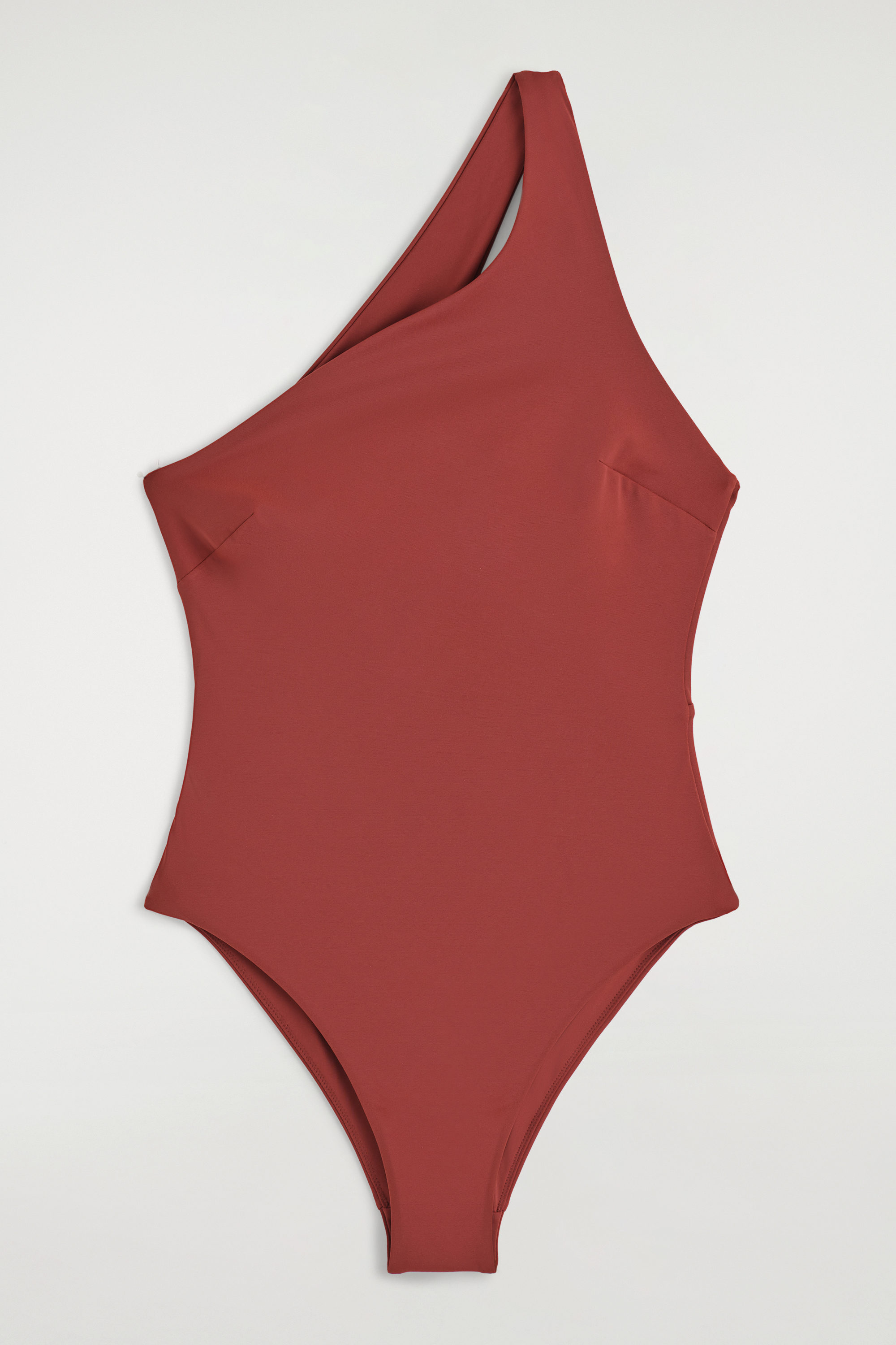 ONE-SHOULDER SWIMSUIT - BURGUNDY | COS