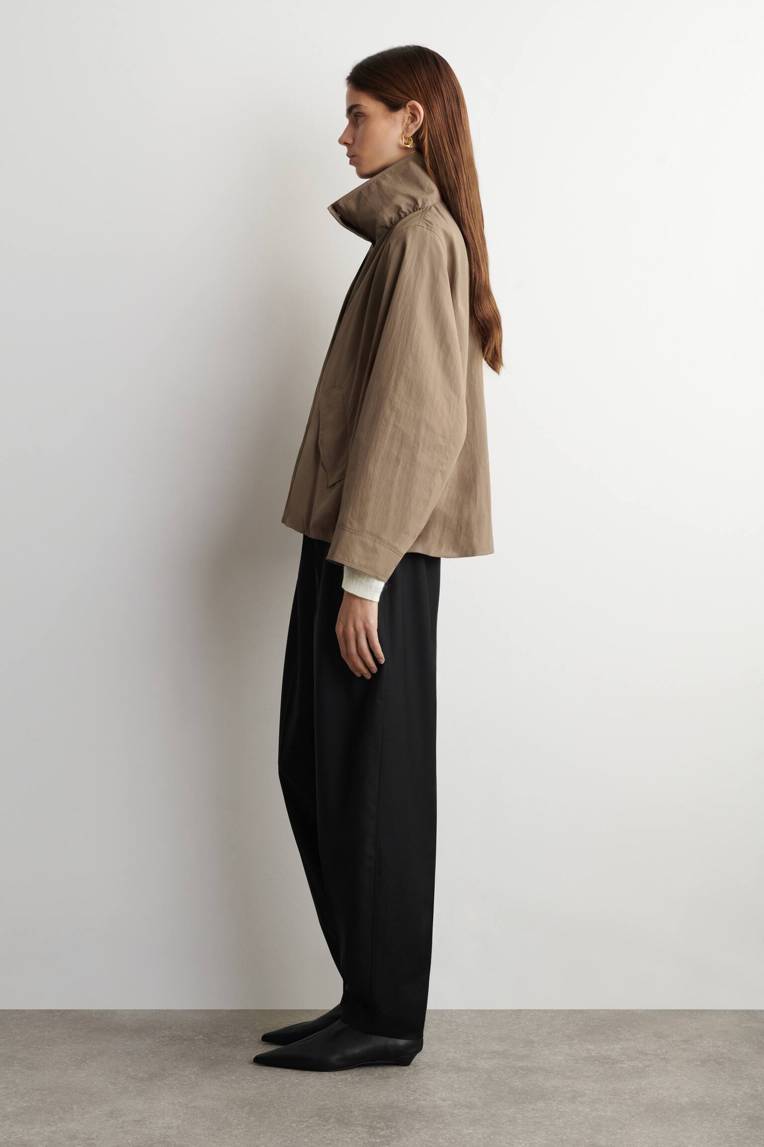 ΜΠΟΥΦΑΝ ΜΕ ΛΑΙΜΟΚΟΨΗ ΧΩΡΙΣ ΚΟΥΚΟΥΛΑ ΑΠΟ ΝΑΪΛΟΝ - ΜΠΕΖ/ΚΡΕΜ/ΜΑΥΡΟ - 3