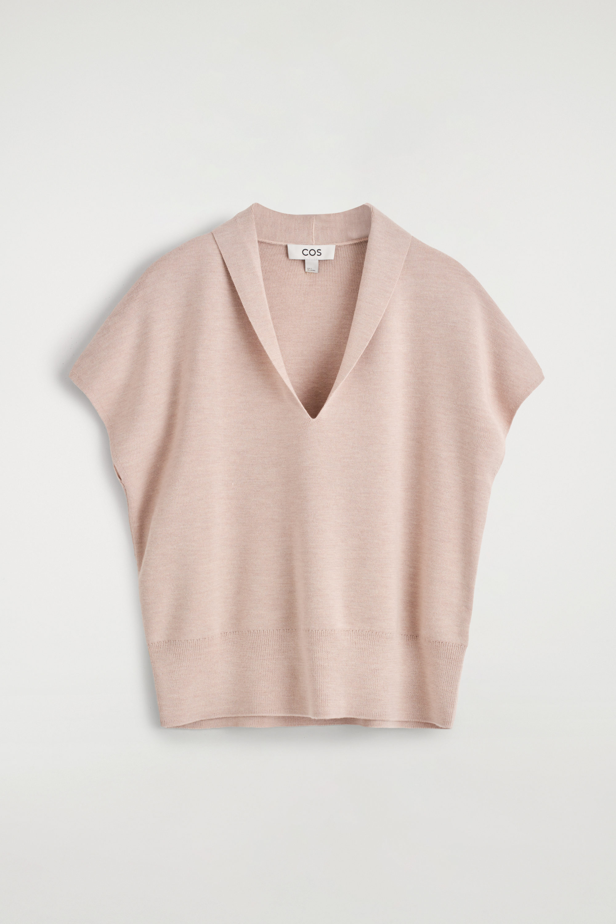 ASYMMETRIC DRAPED SLEEVELESS TOP - WHITE | COS