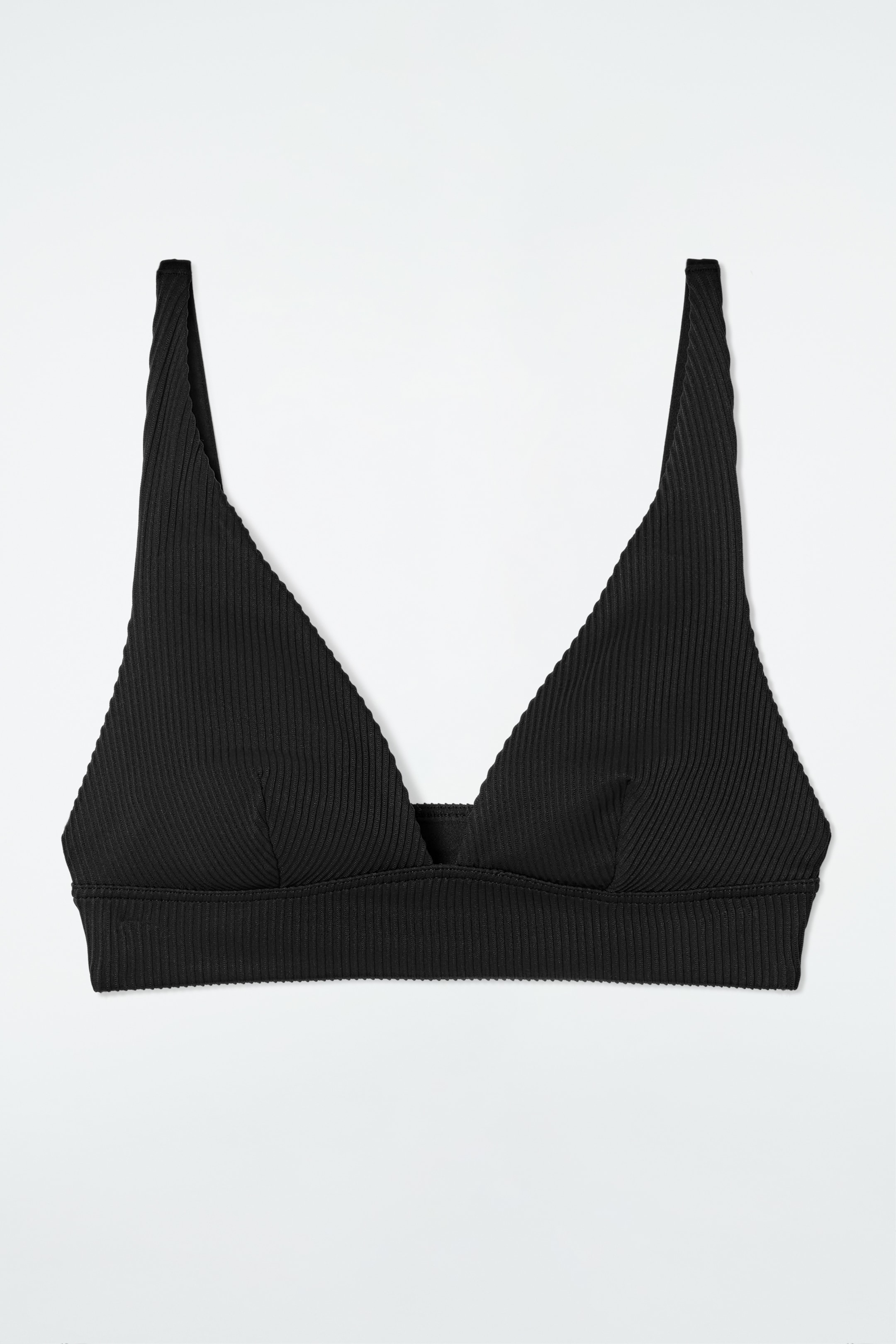 Zobrazit větší obrázek: ŽEBROVANÝ BIKINI TOP - ČERNÁ - ŽENY | H&M CZ 3