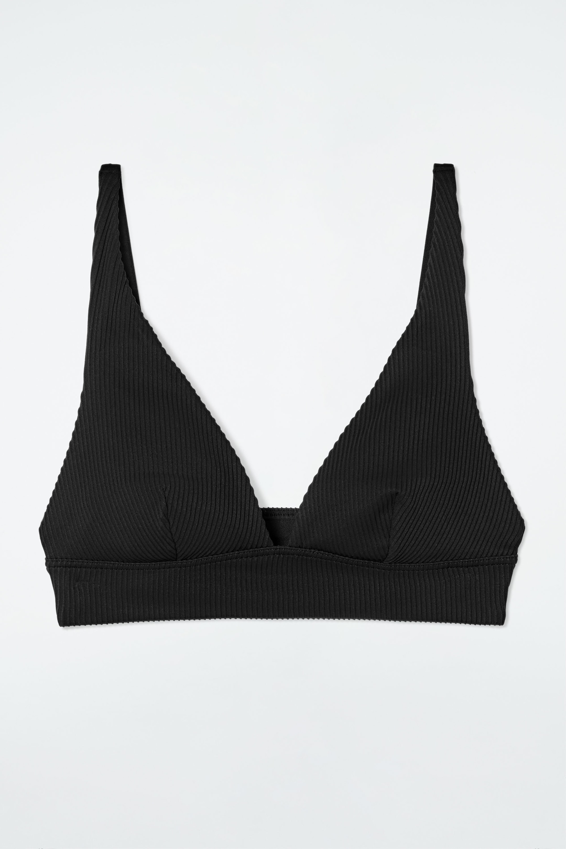 RIBBAD BIKINI-BH MED HÖG APEX