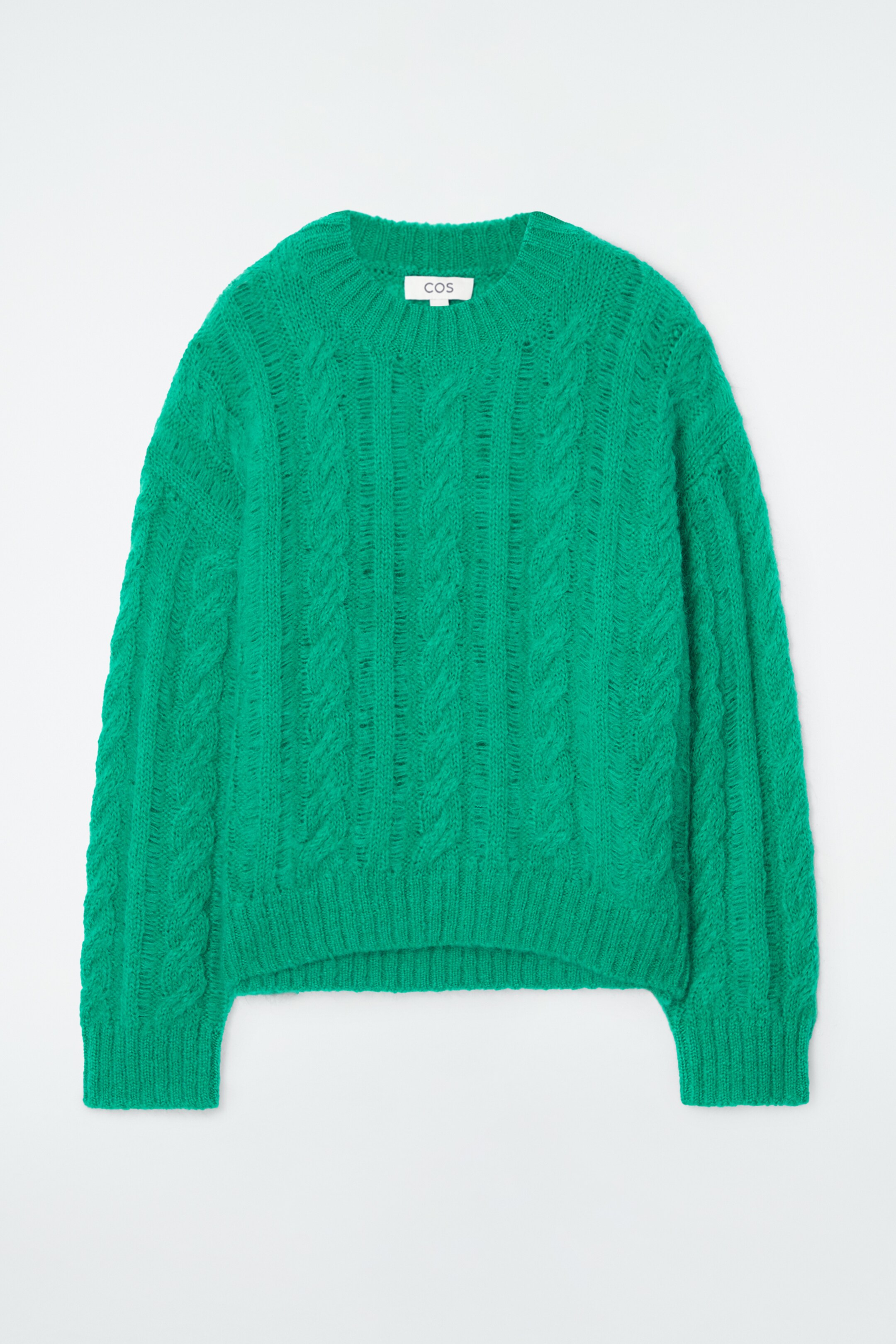 Ingrandisci l'immagine: CABLE-KNIT MOHAIR JUMPER - GREEN - DONNA | H&M CH 1