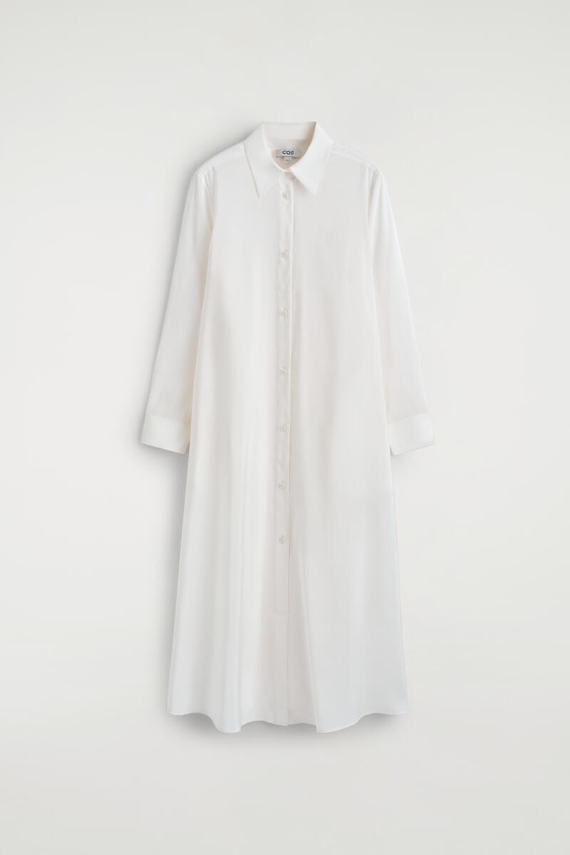 Fluid Midi Shirt Dress