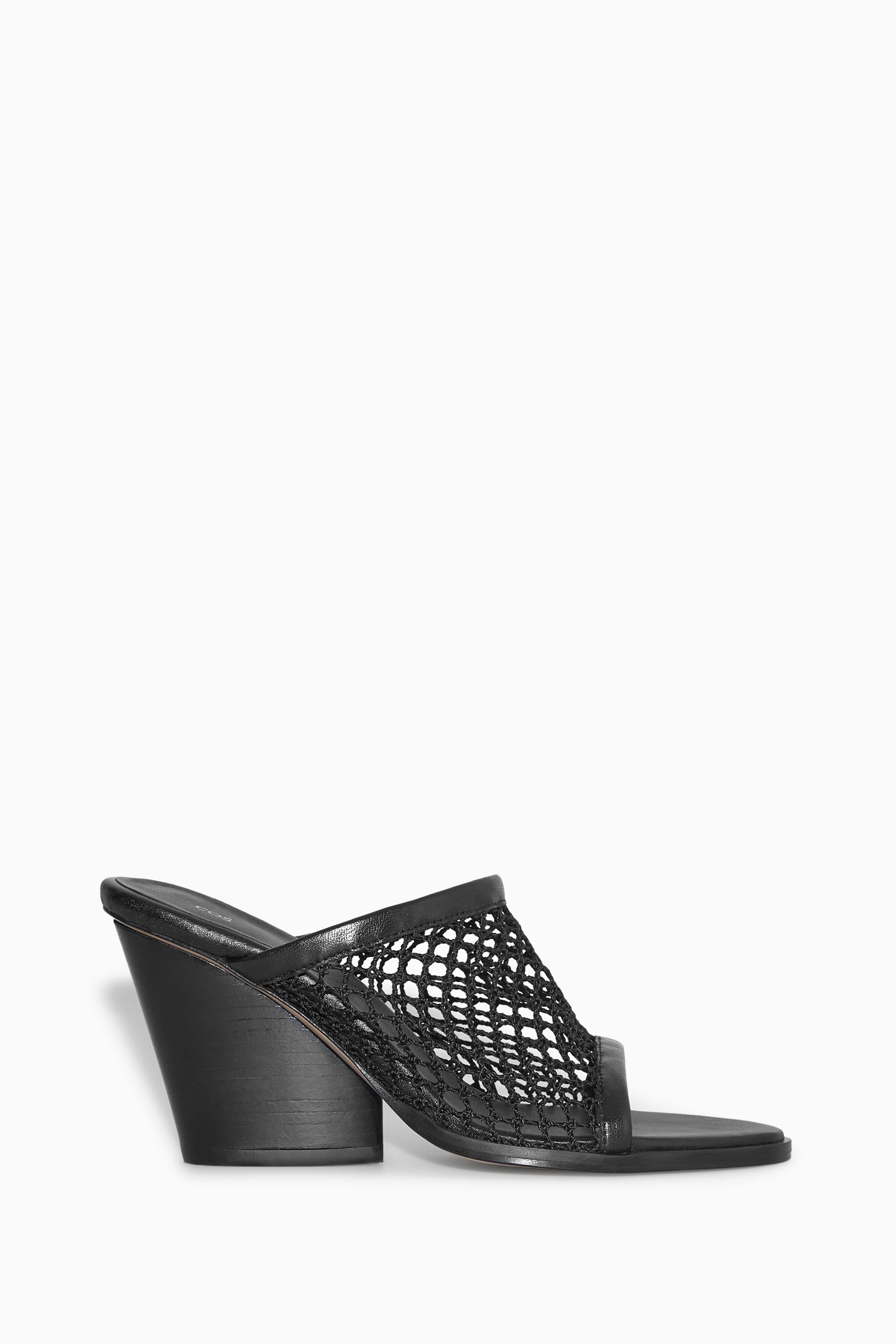 MESH WEDGE SANDALS - BLACK | COS